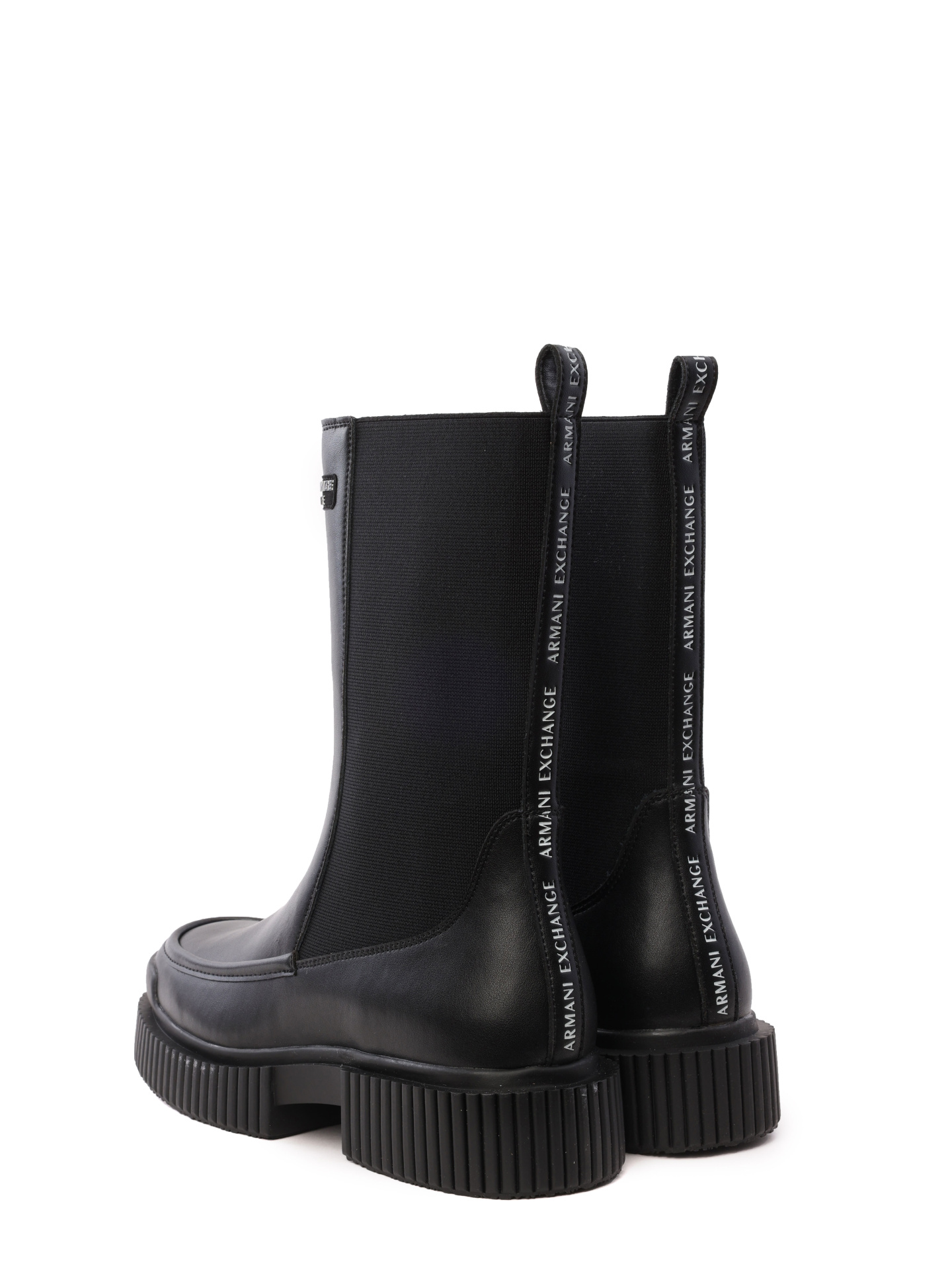 Ботинки Armani Exchange XDN027 XV747 K001 высокие женские из кожи — купить в интернет-магазине Verdistore