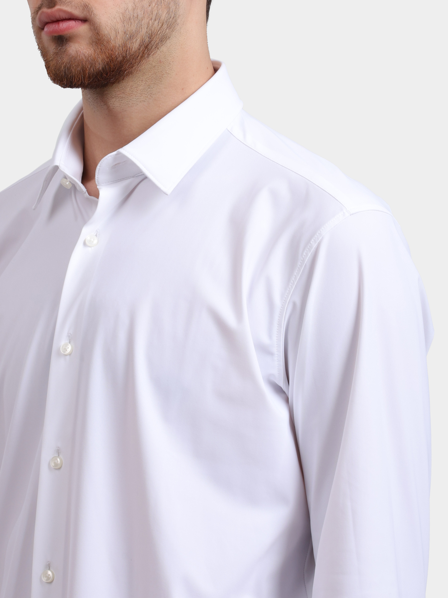 Рубашка Boss Black P-JOE-s-kent-C1-222 10248739 01 50539043 100 белая мужская прямого кроя — купить в интернет-магазине Verdistore