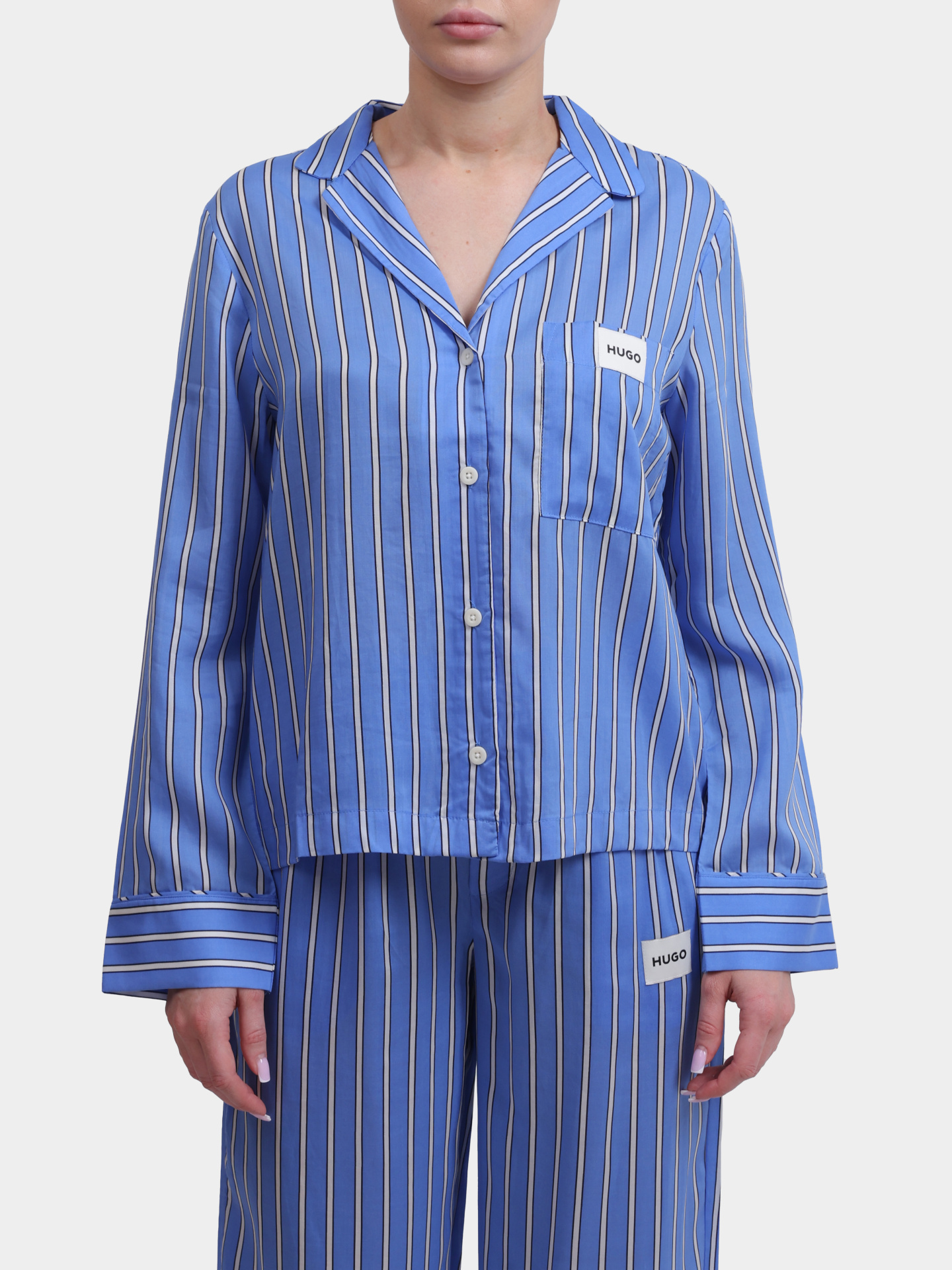 Рубашка пижамная KLEO_SHIRT 10272490 01 50544173 455 голубая женская  — купить в интернет-магазине Verdistore