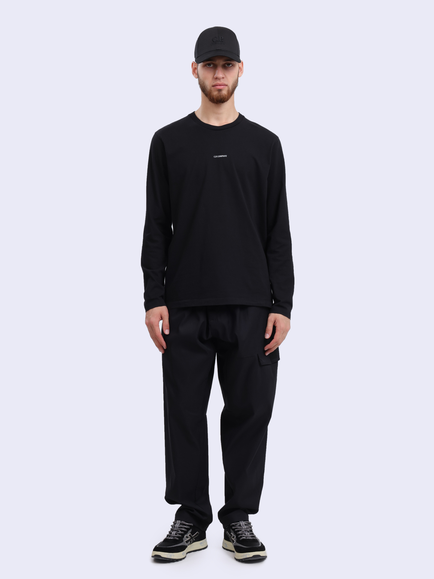Лонгслив C.P. Company 17CMTS284A-005870G 999 черный мужской — купить в интернет-магазине Verdistore