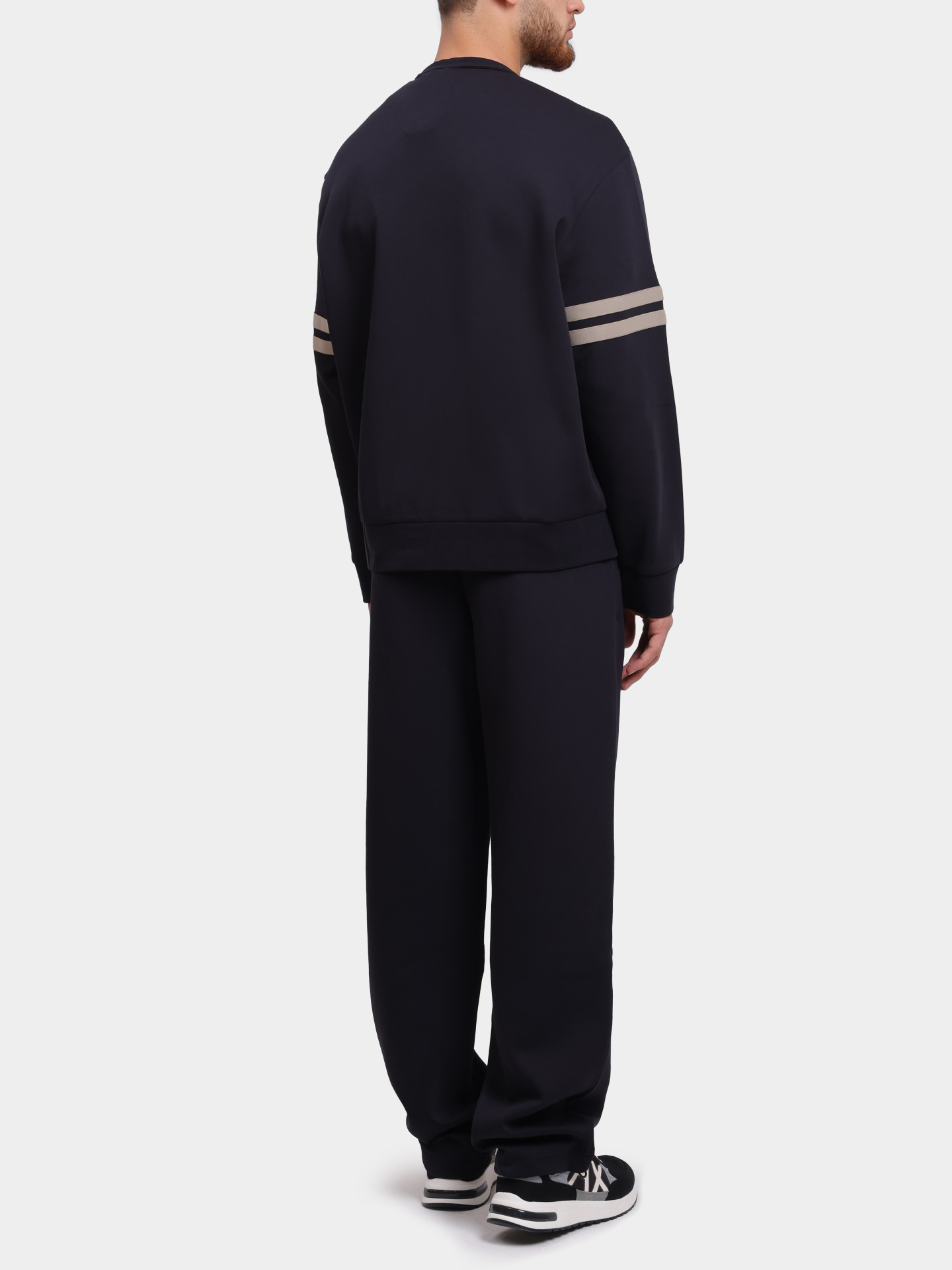 Свитшот Armani Exchange XM000481 AF10818 UB101 темно-синий мужской с логотипом — купить в интернет-магазине Verdistore