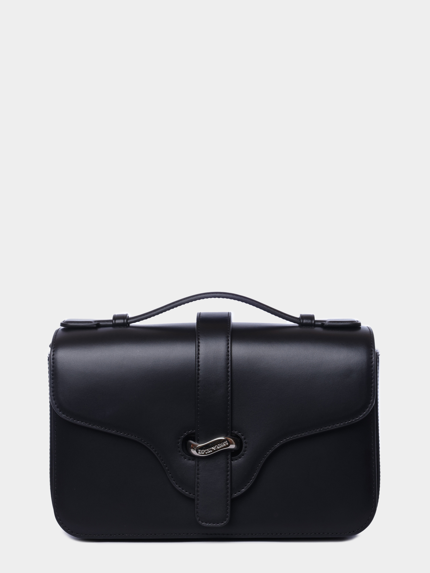 Сумка Emporio Armani EW004419 AF25356 UC001 черная женская с крупным металлической заклепкой — купить в интернет-магазине Verdistore