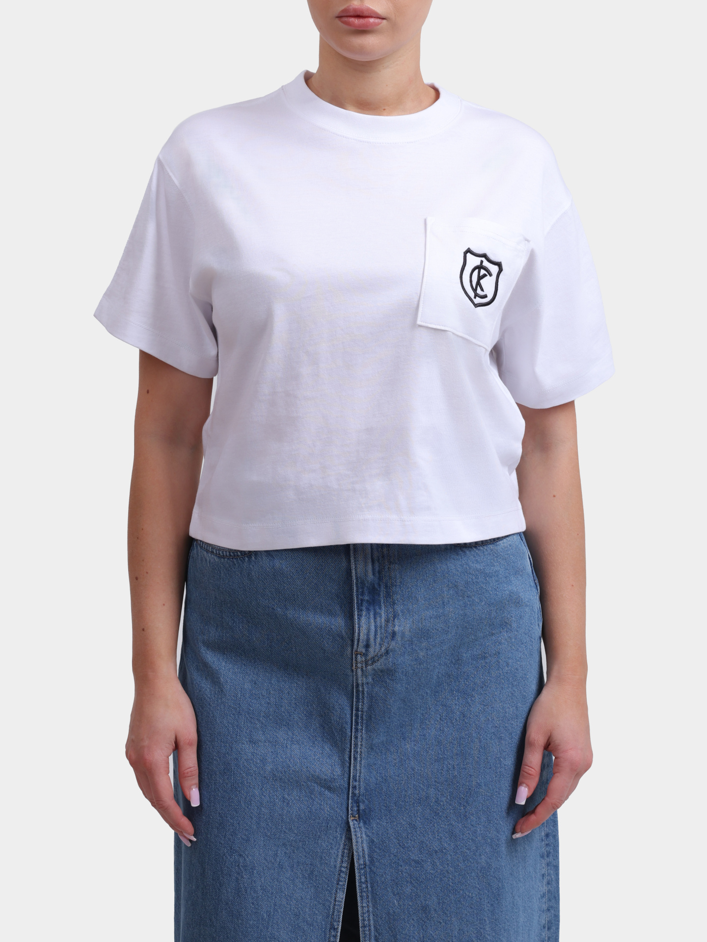 Футболка Calvin Klein Jeans LV047B847G YAA хлопковая женская — купить в интернет-магазине Verdistore