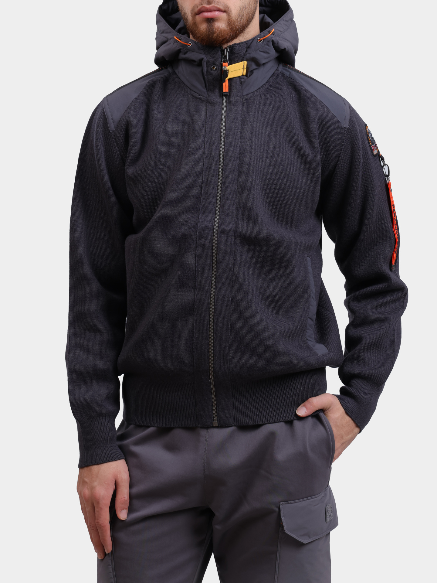 Толстовка Parajumpers RK06 NEW DOMINIC 736 темно-серая мужская — купить в интернет-магазине Verdistore