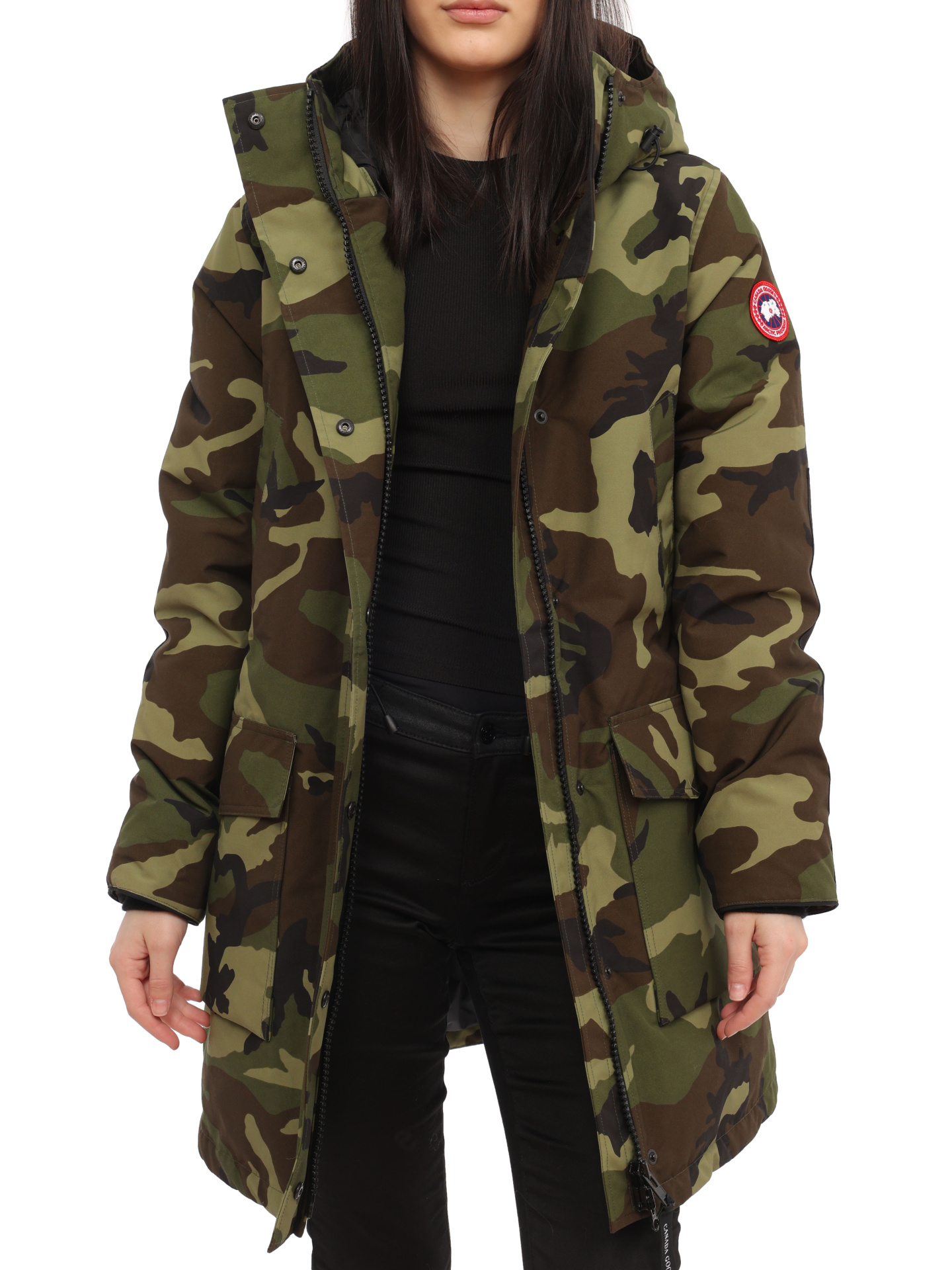 Парка Canada Goose 5807L женская с накладными карманами — купить в интернет-магазине Verdistore