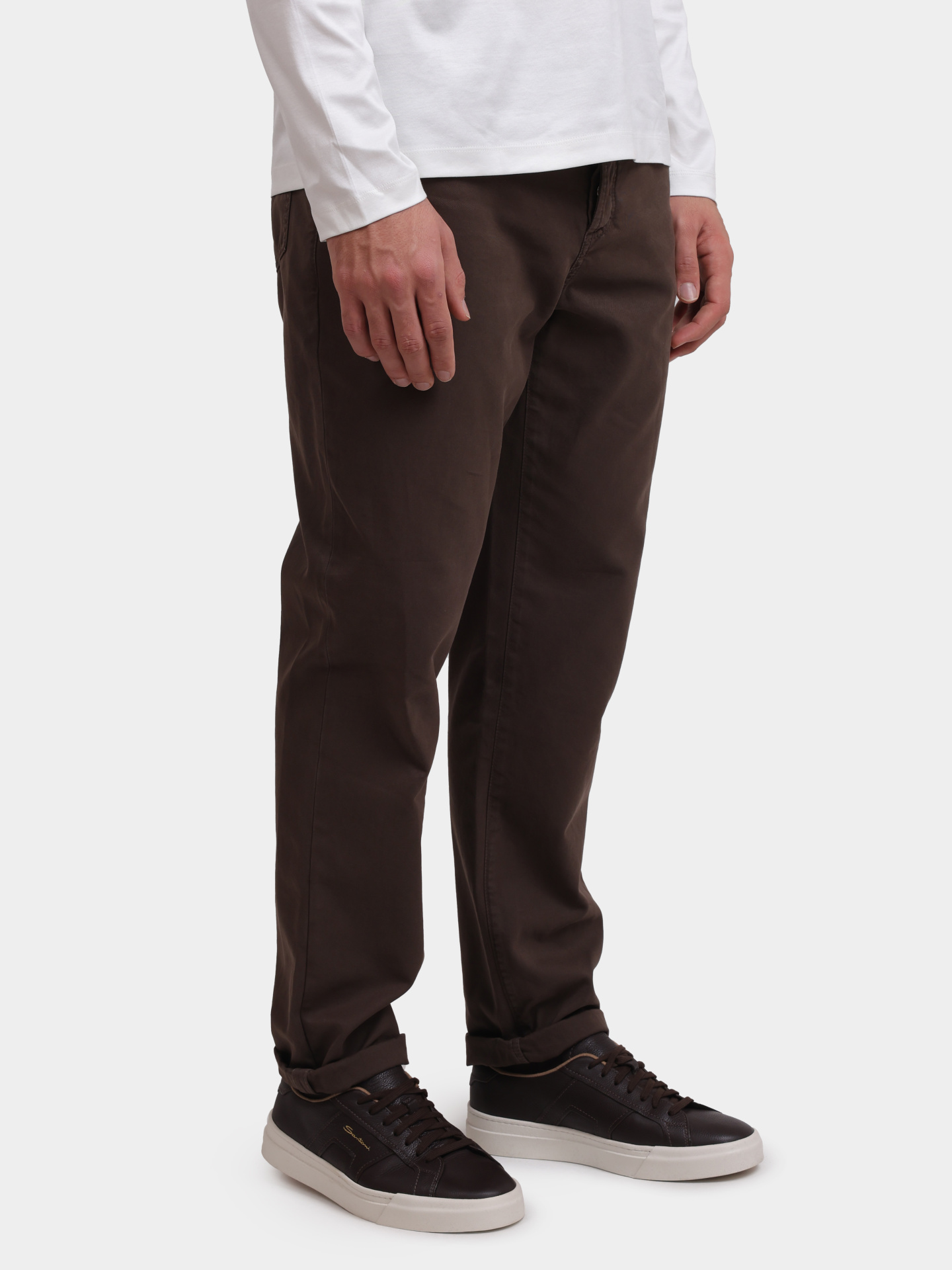 Джинсы Brunello Cucinelli M252UF1010 C6026 коричневые мужские — купить в интернет-магазине Verdistore