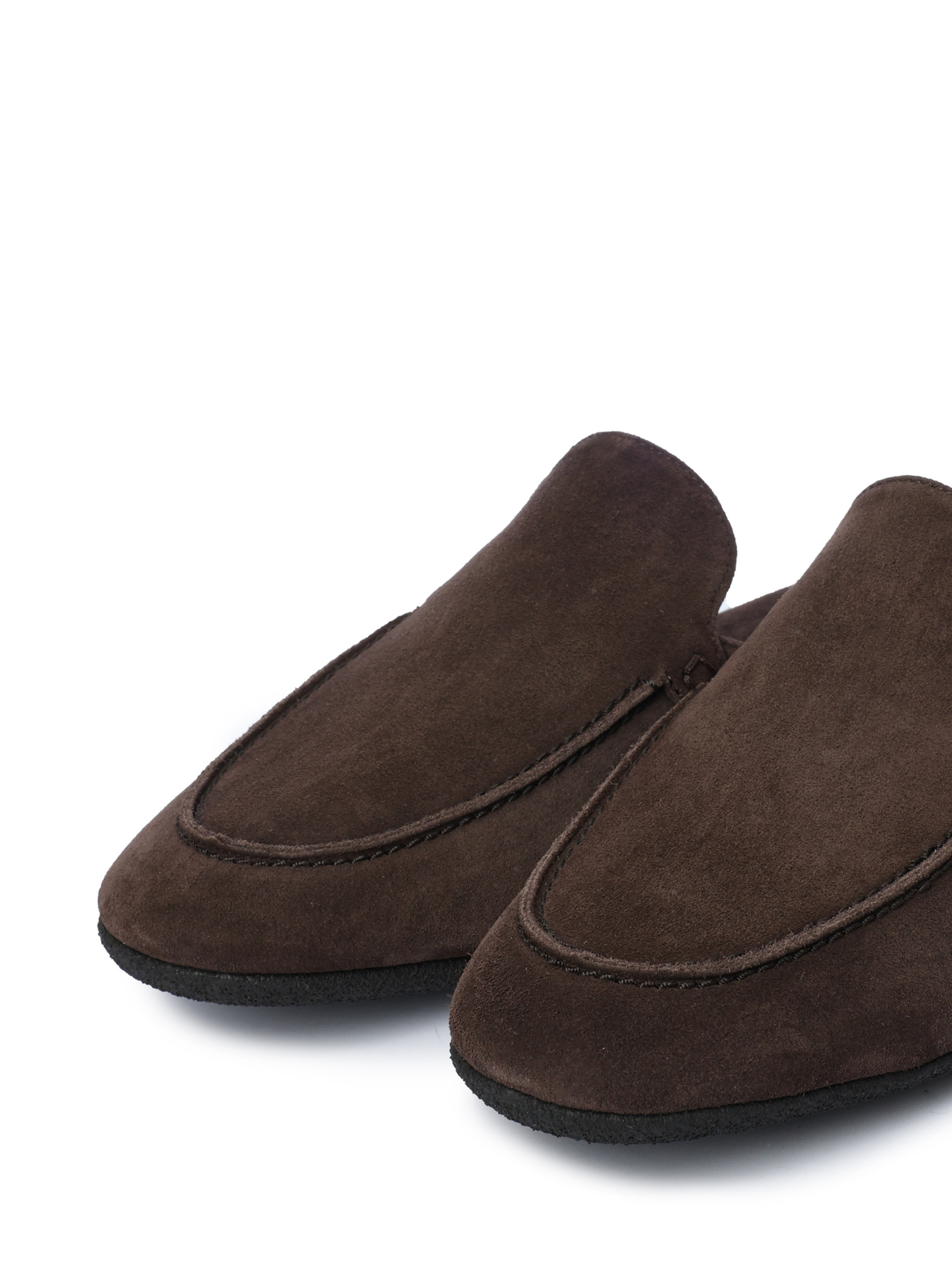 Шлепанцы темно-коричневые замшевые  — купить в интернет-магазине Verdistore
