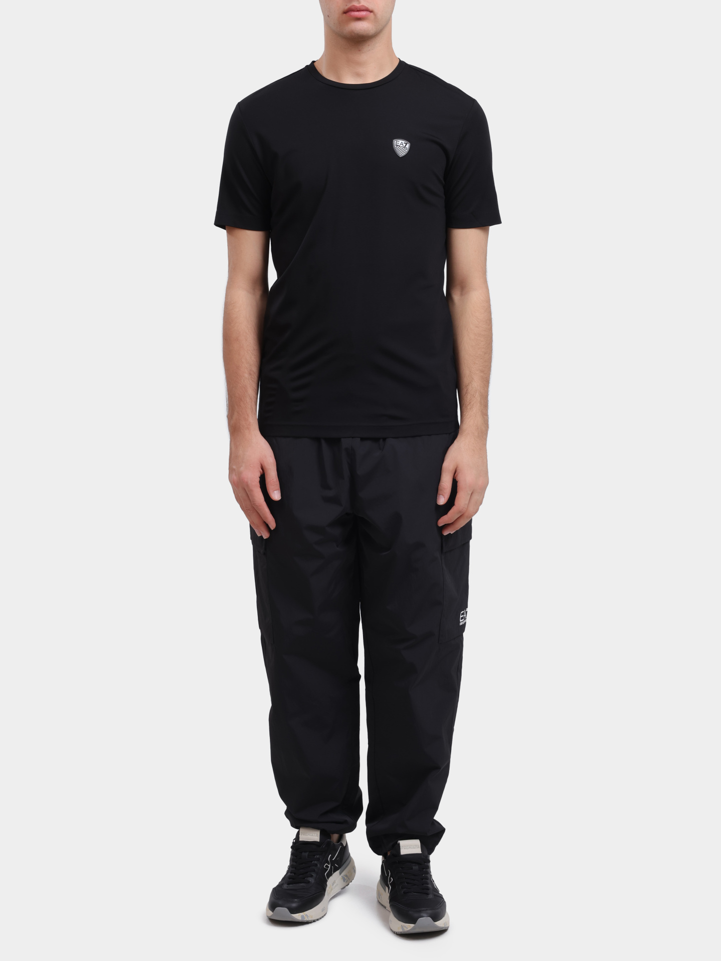 Брюки спортивные EA7 7M000953 AF13190 UC001 черные мужские — купить в интернет-магазине Verdistore