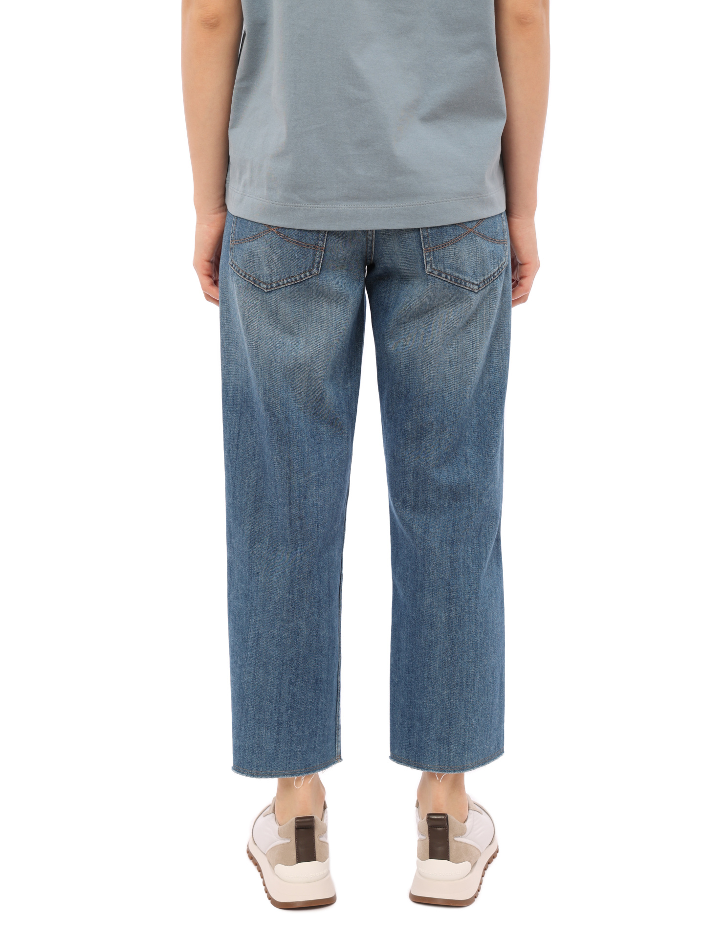 Джинсы Brunello Cucinelli M0H72P5287 широкие женские — купить в интернет-магазине Verdistore