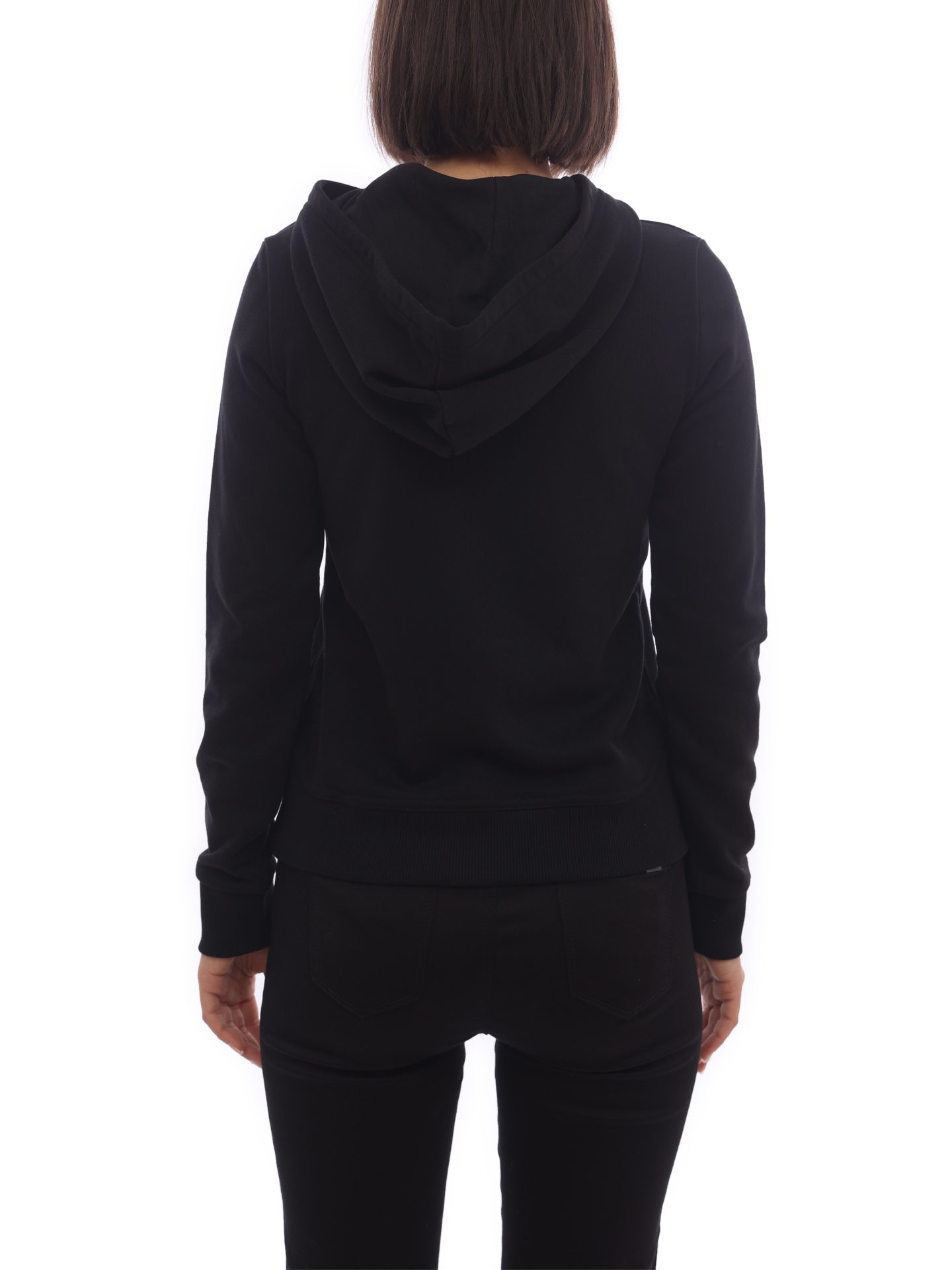 Худи Armani Exchange 6ZYM85 1200 черный женский с логотипом — купить в интернет-магазине Verdistore