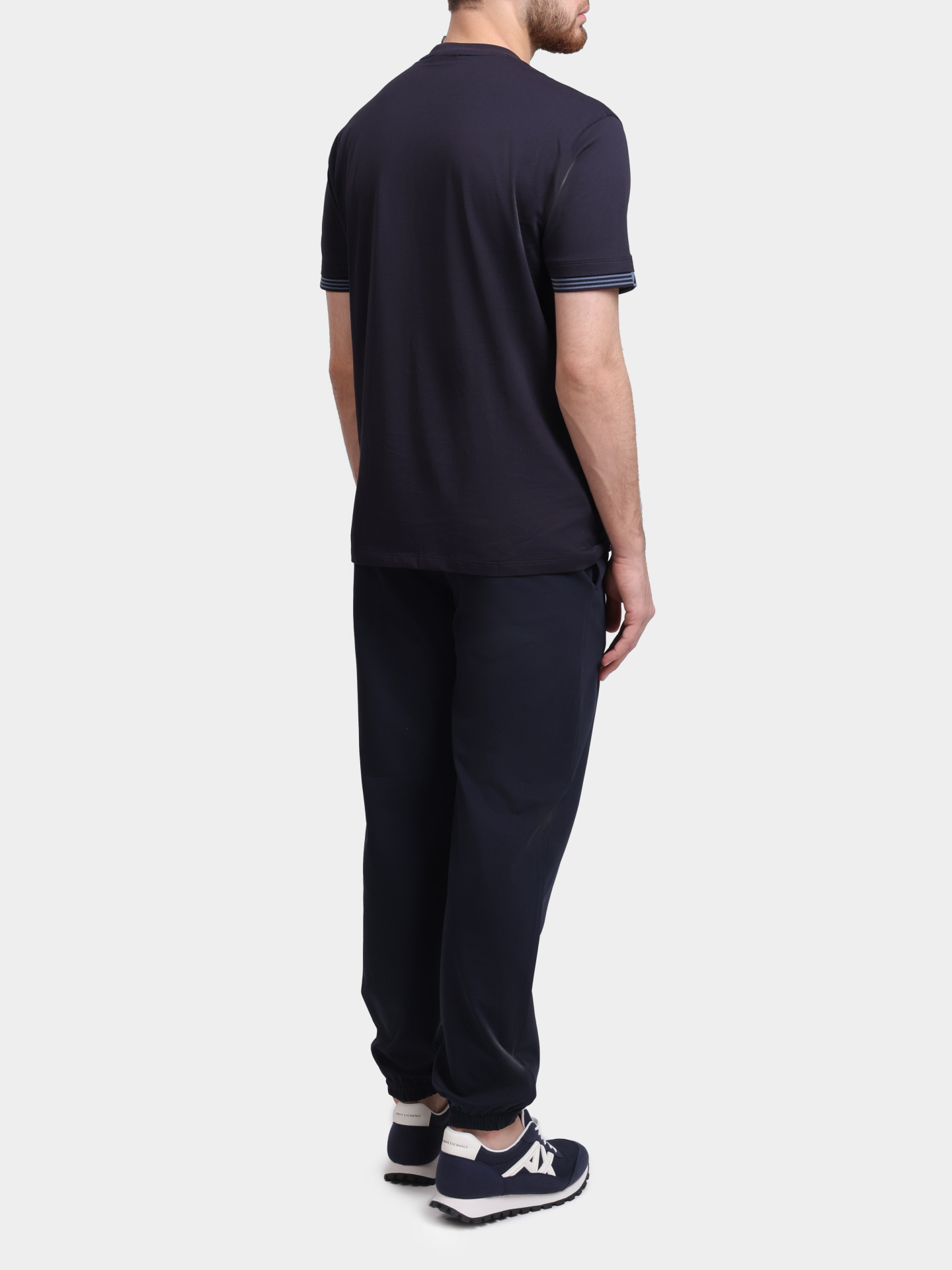 Футболка Armani Exchange XM002493 AF10356 MB576 темно-синяя мужская — купить в интернет-магазине Verdistore