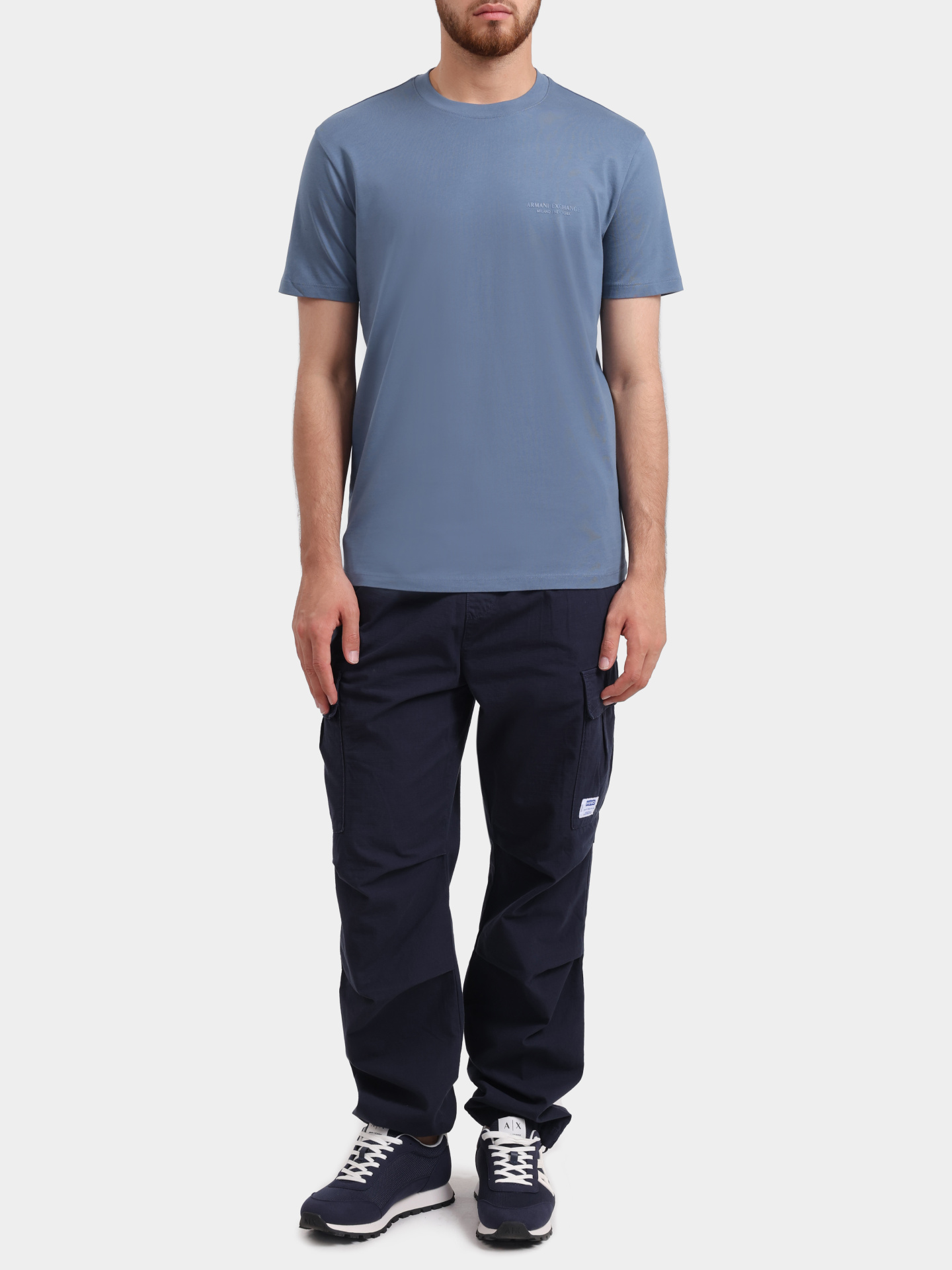 Футболка Armani Exchange XM001281 AF10361 U9302 хлопковая мужская — купить в интернет-магазине Verdistore