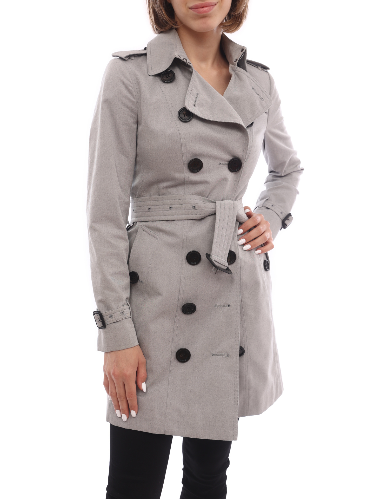 Плащ Burberry 4019478 серый женский — купить в интернет-магазине Verdistore