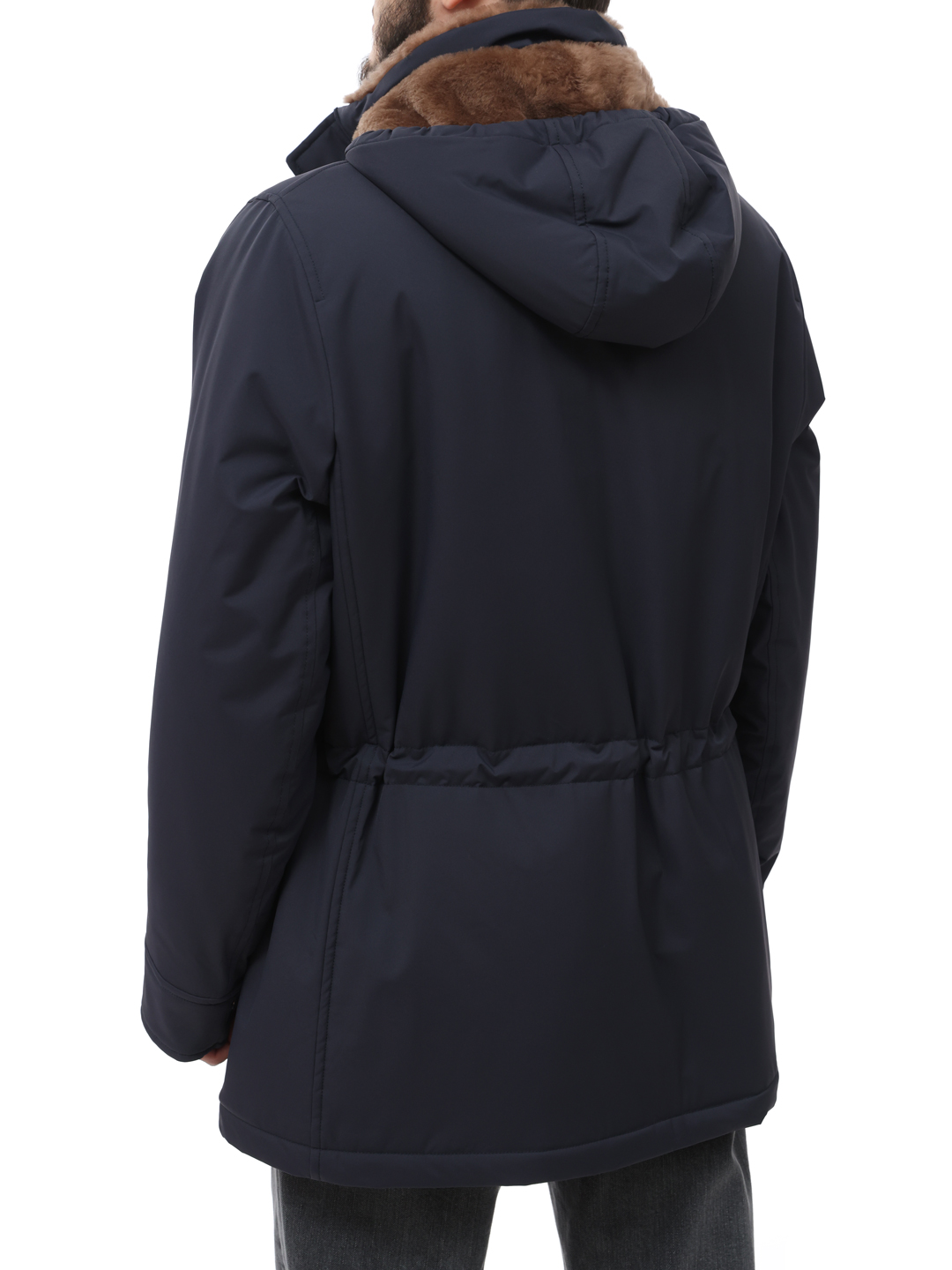 Парка Brunello Cucinelli MM4596401 CJ357 темно-синяя мужская — купить в интернет-магазине Verdistore