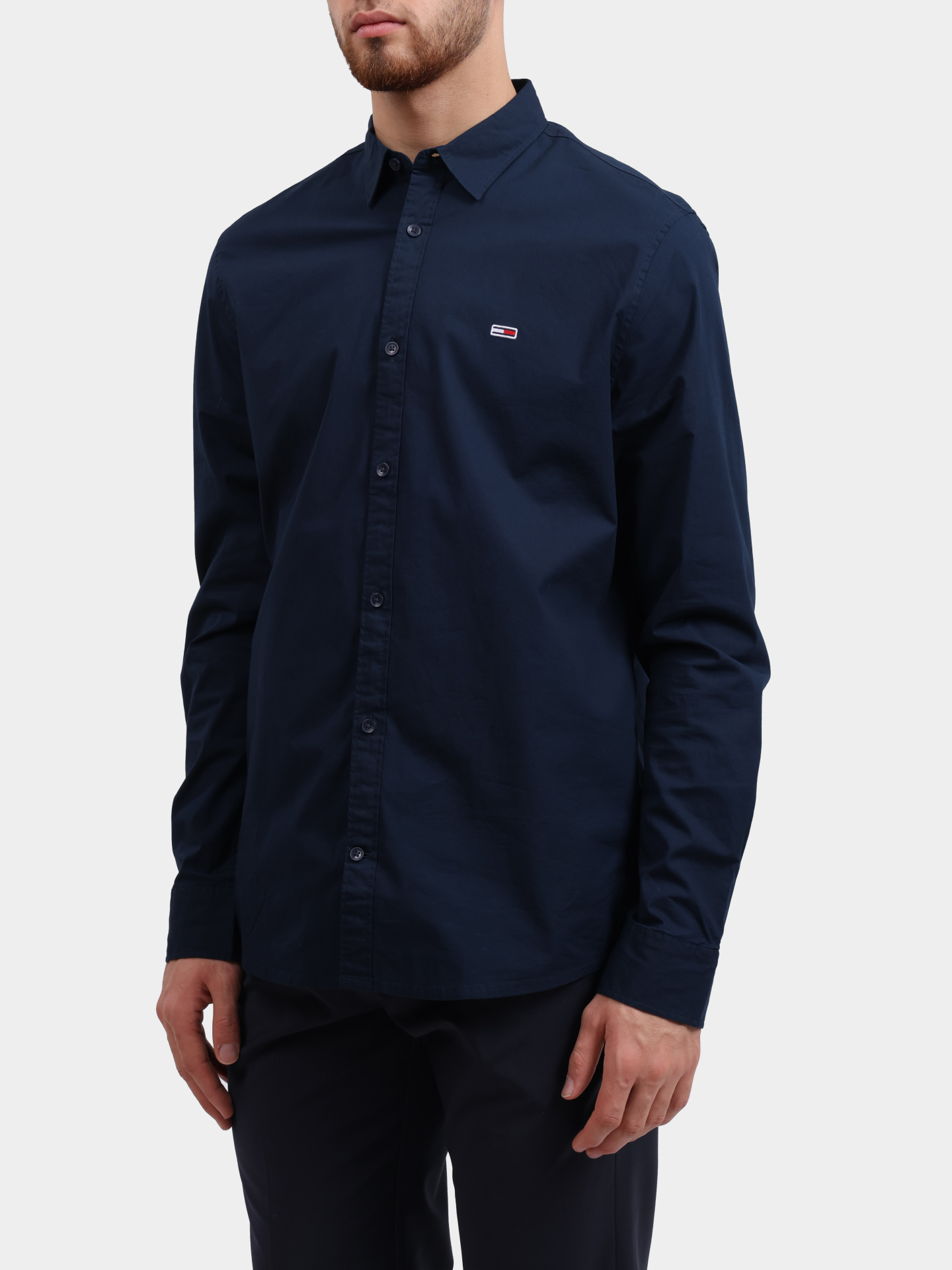 Рубашка Tommy Jeans DM0DM19519 C1G хлопковая мужская — купить в интернет-магазине Verdistore