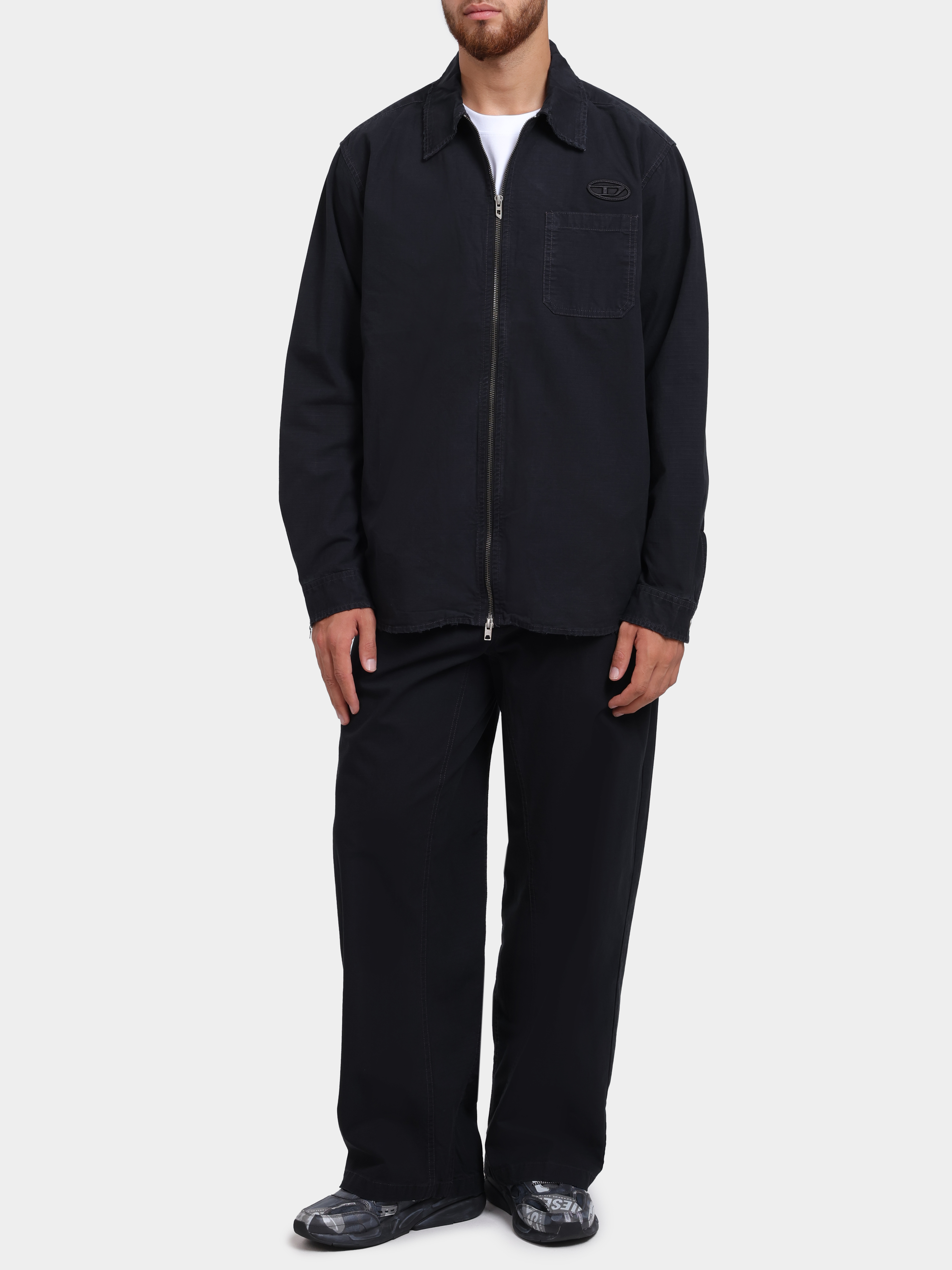 Куртка Diesel A229830DLCM9XX черная мужская на молнии — купить в интернет-магазине Verdistore