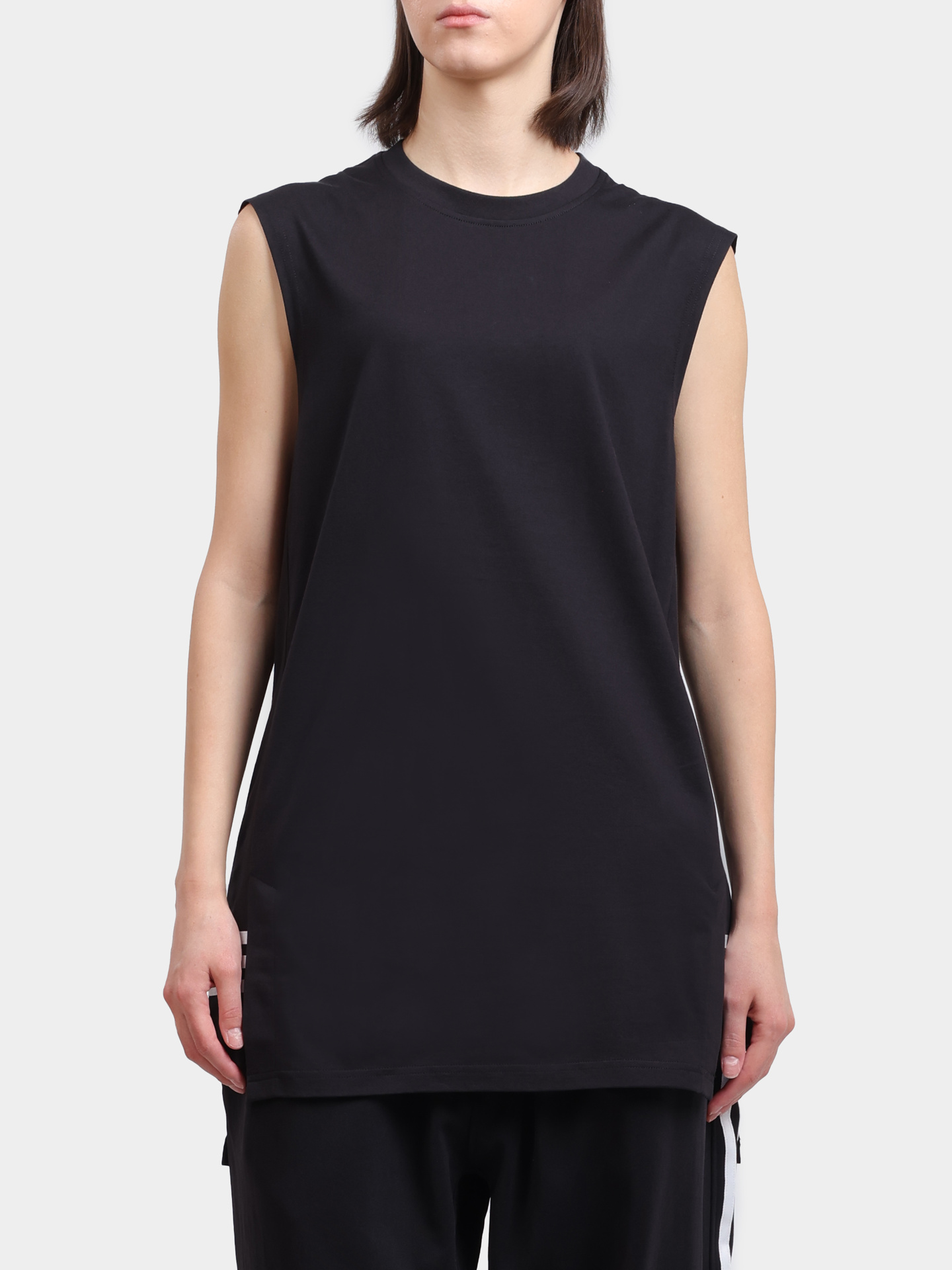 Топ Y-3 JN4904 удлиненный женский из хлопка — купить в интернет-магазине Verdistore