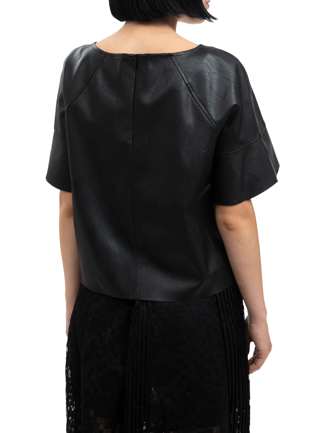 Топ Armani Exchange 6ZYH52 чёрный женский из экокожи — купить в интернет-магазине Verdistore