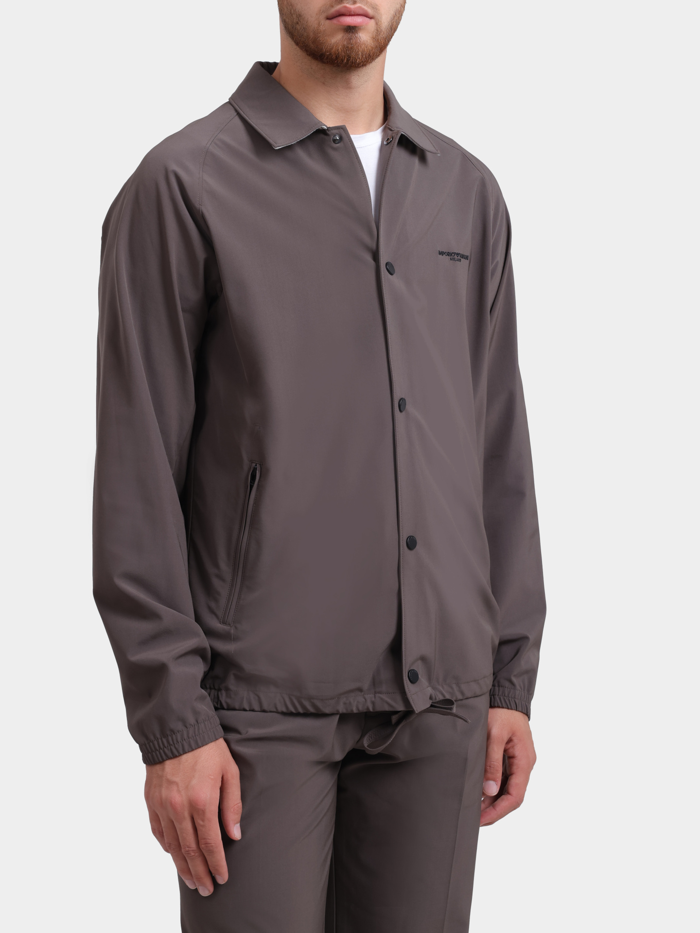 Куртка Emporio Armani EM004691 AF21368 U6200 коричневая мужская свободного кроя  — купить в интернет-магазине Verdistore