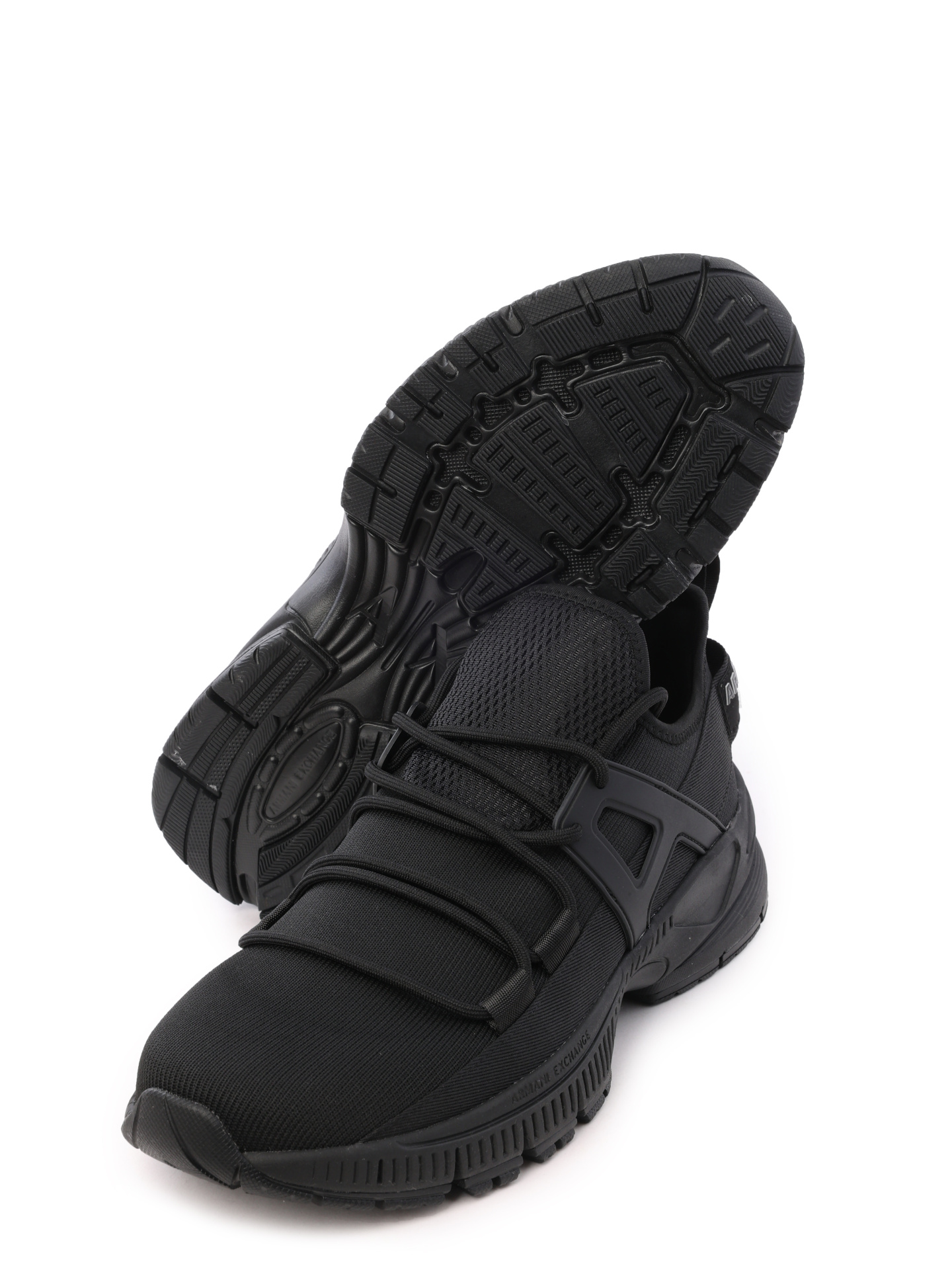 Кроссовки Armani Exchange XUX190 XV777 00002 черные мужские из текстиля — купить в интернет-магазине Verdistore