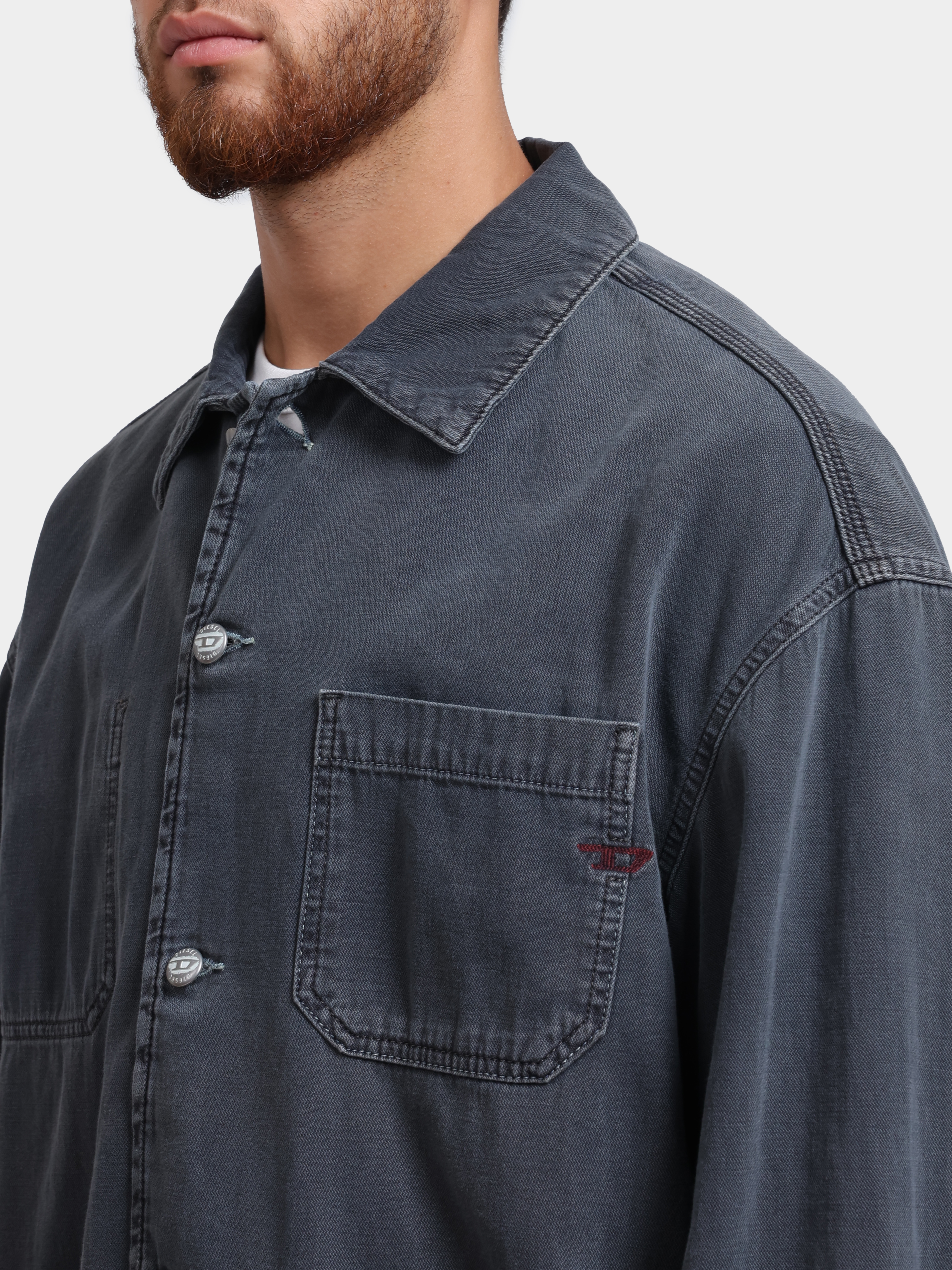 Куртка Diesel A19260068WR026 темно-серая мужская джинсовая — купить в интернет-магазине Verdistore