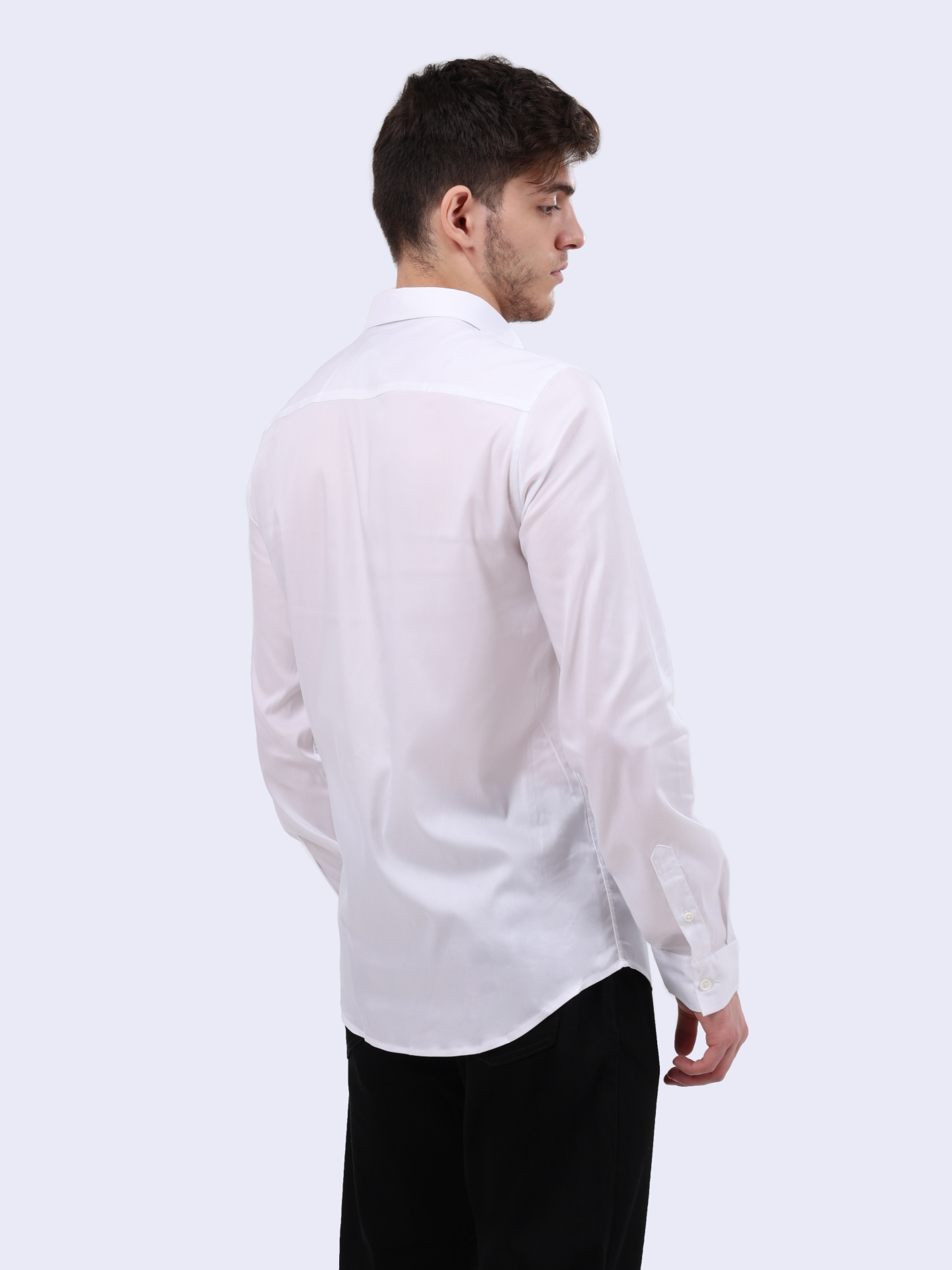 Рубашка Armani Exchange 8NZC49 ZNYXZ 1100 белая мужская — купить в интернет-магазине Verdistore