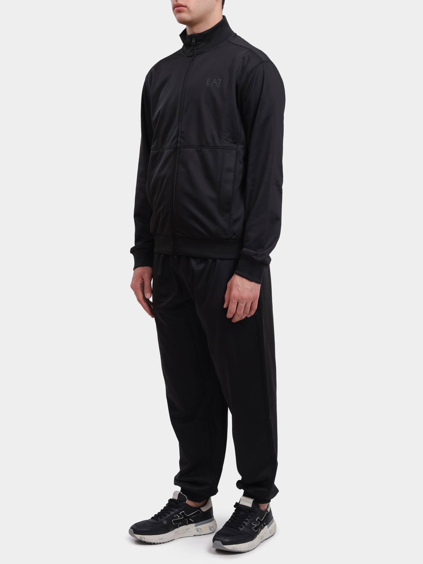Костюм спортивный EA7 7M000237 AF12449 UC001 черный мужской — купить в интернет-магазине Verdistore