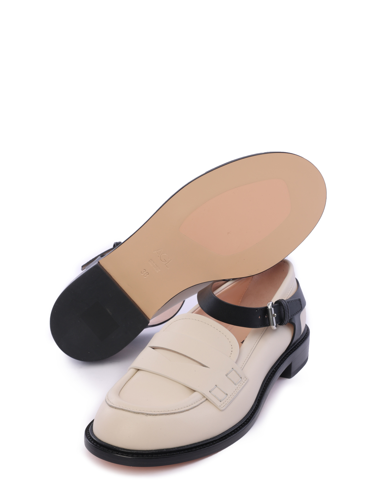 Лоферы AGL D835024PDK7611 G178 комбинированные женские — купить в интернет-магазине Verdistore