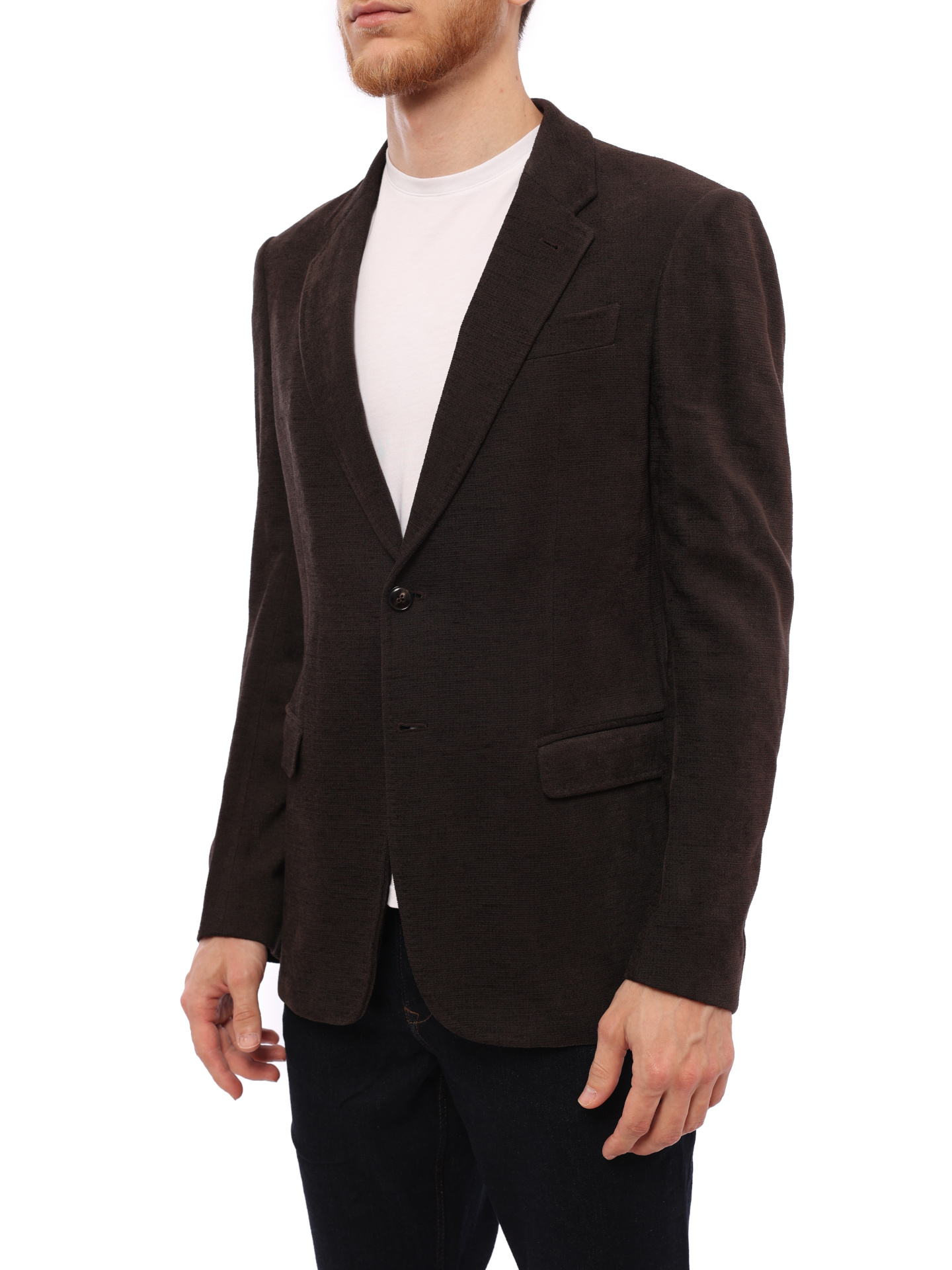 Пиджак Armani Collezioni MCGRA0/MCF10 коричневый мужской — купить в интернет-магазине Verdistore