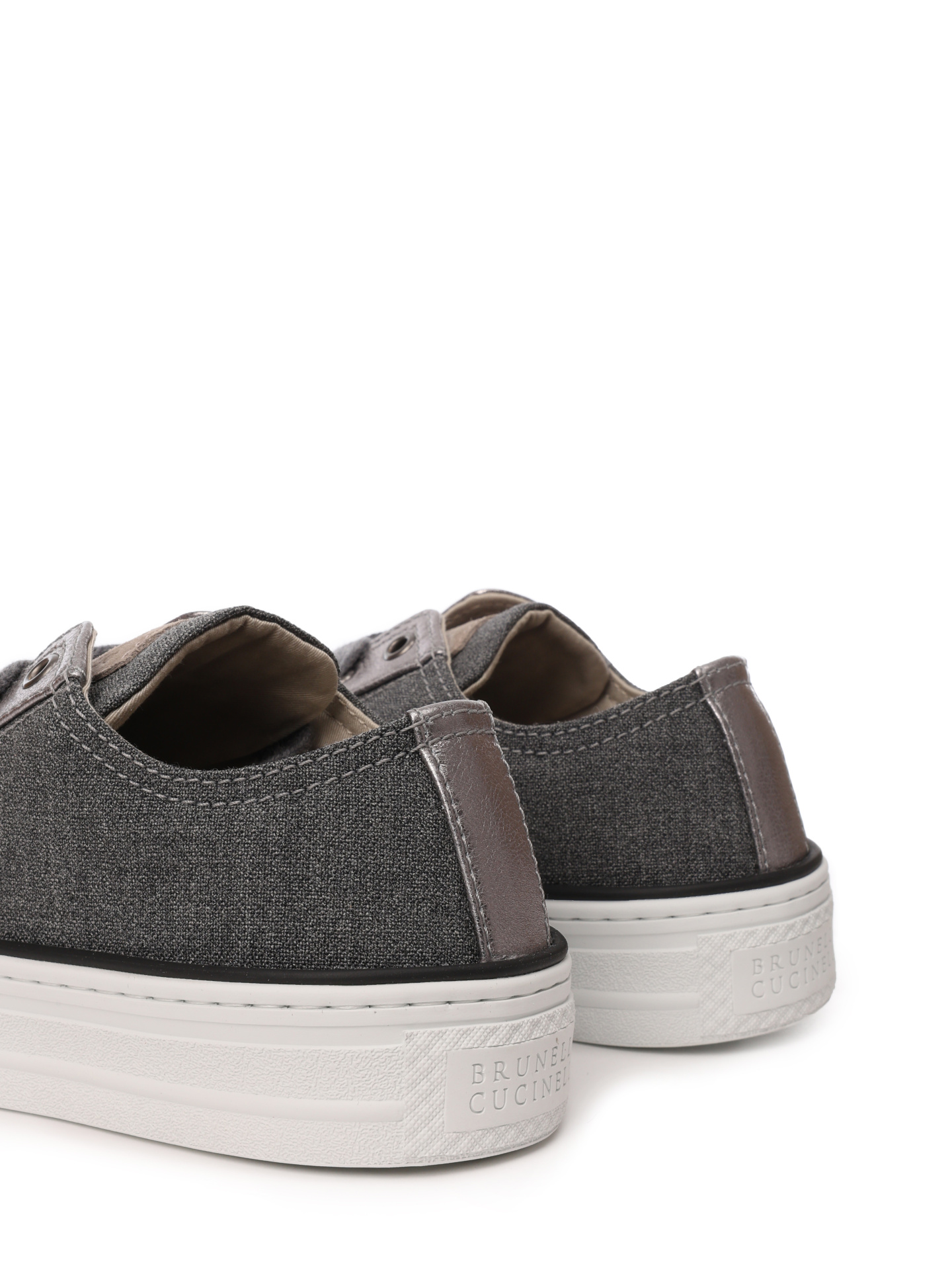 Кеды Brunello Cucinelli MZ25G2760 C006 текстильные женские — купить в интернет-магазине Verdistore