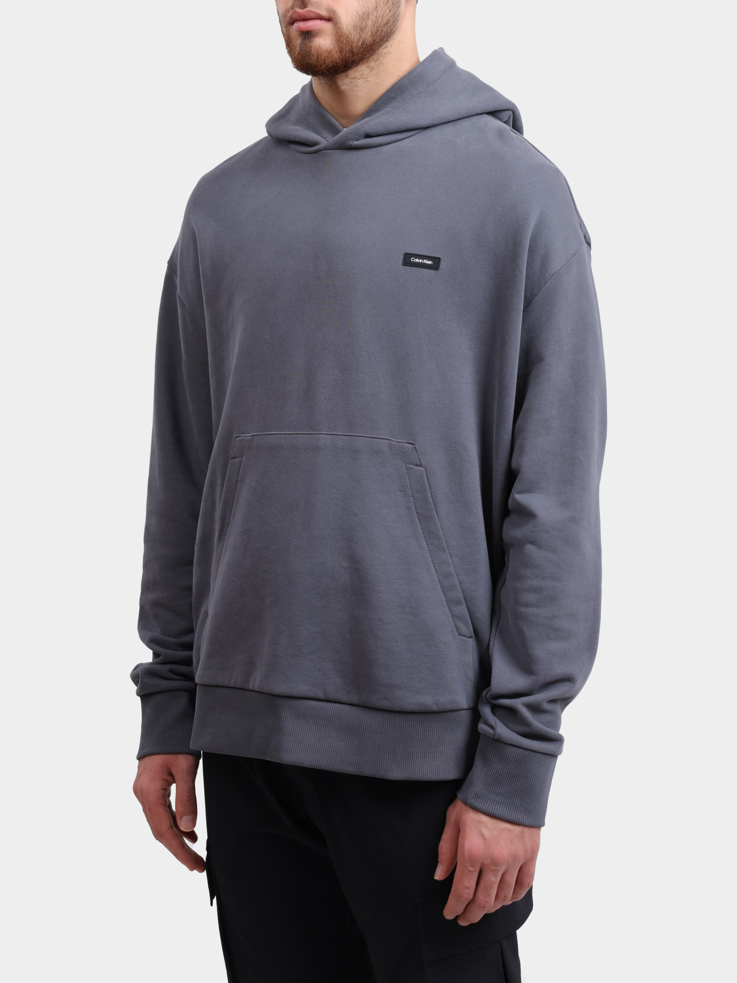 Худи Calvin Klein K10K112748 PCX серое мужское  — купить в интернет-магазине Verdistore