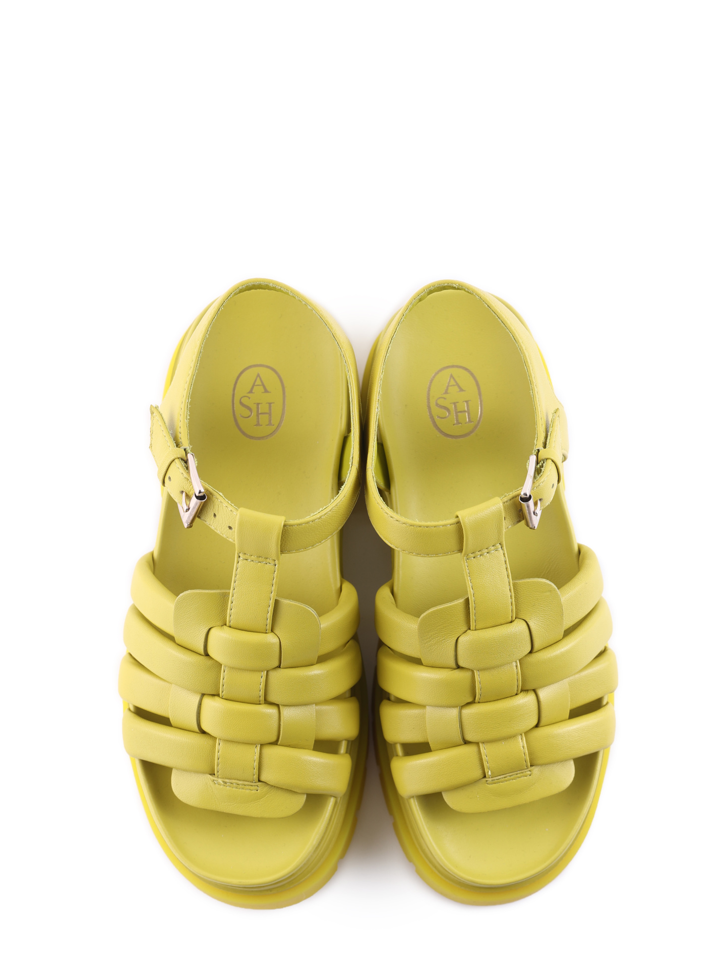 Сандалии ASH SIRENA 004 горчичные женские плетеные — купить в интернет-магазине Verdistore