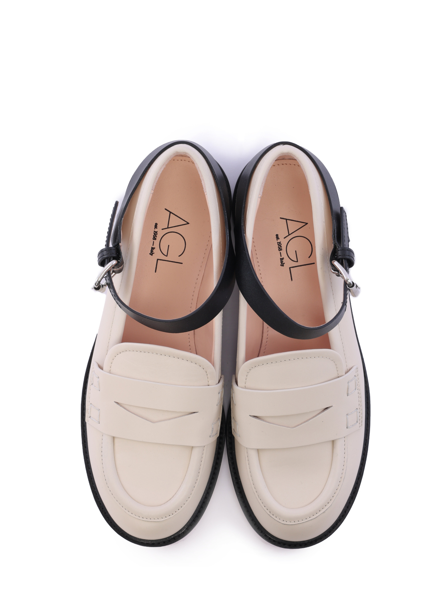 Лоферы AGL D835024PDK7611 G178 комбинированные женские — купить в интернет-магазине Verdistore