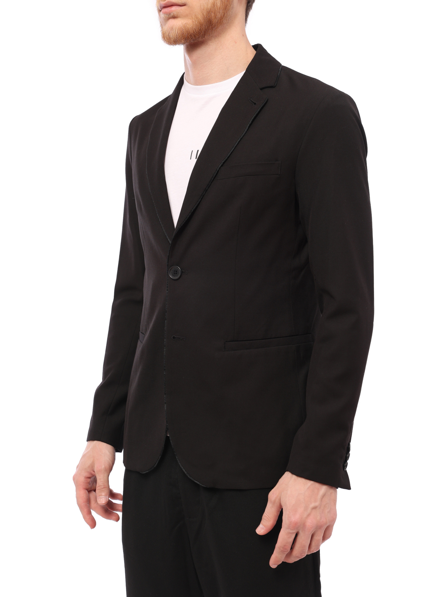 Пиджак Armani Exchange 6LZG06 ZNV0Z 1200 черный мужской однобортный — купить в интернет-магазине Verdistore