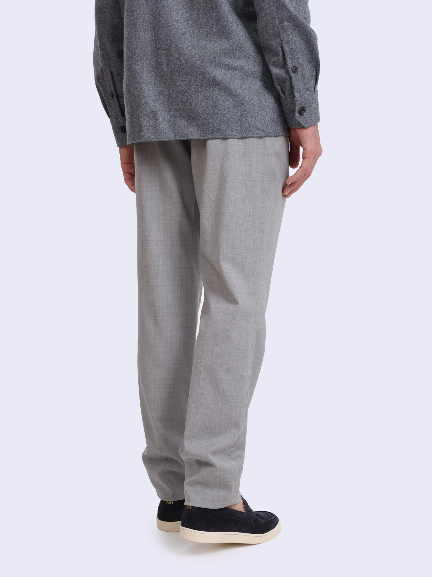 Брюки Brunello Cucinelli MH244B2033 C9100 светло-серые мужские шерстяные — купить в интернет-магазине Verdistore