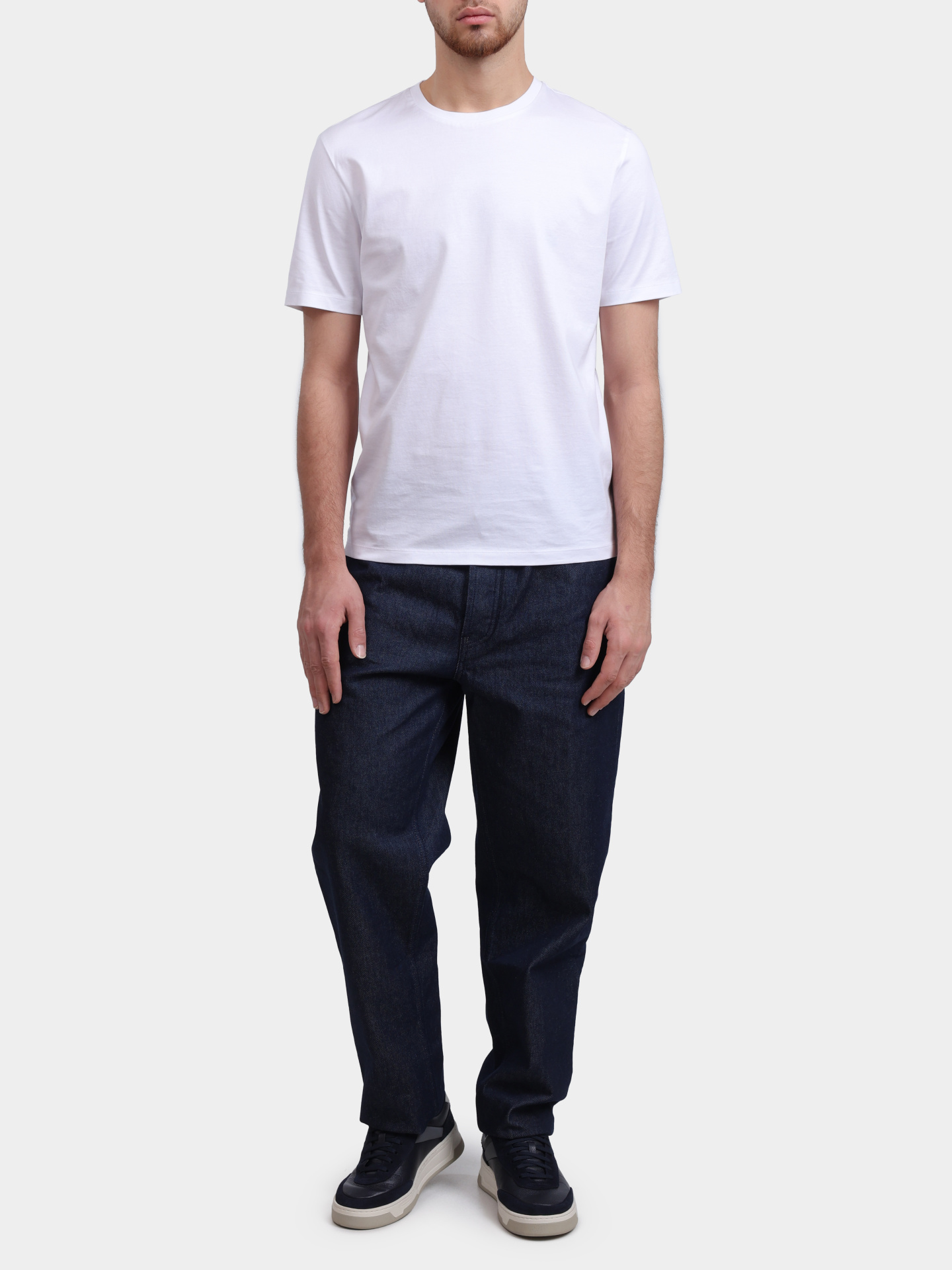 Футболка HUGO RED Dimerstee 10271881 01 50542969 100 белая мужская хлопковая — купить в интернет-магазине Verdistore