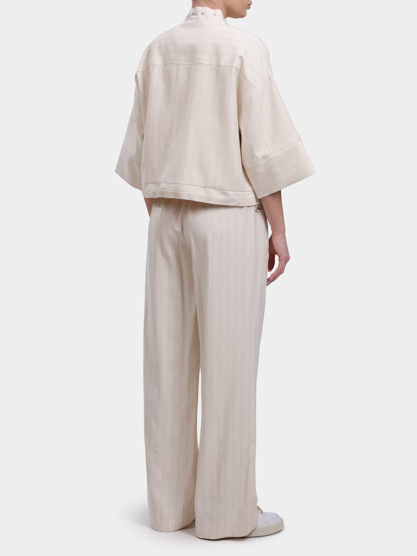 Жакет Liu-Jo CA6117 T557A P9579 бежевый женский в полоску — купить в интернет-магазине Verdistore