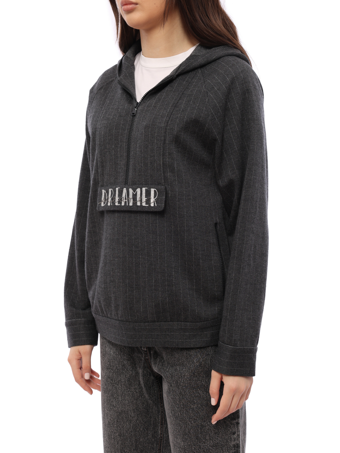 Толстовка Brunello Cucinelli MA179SR509 C002 полосатая женская — купить в интернет-магазине Verdistore