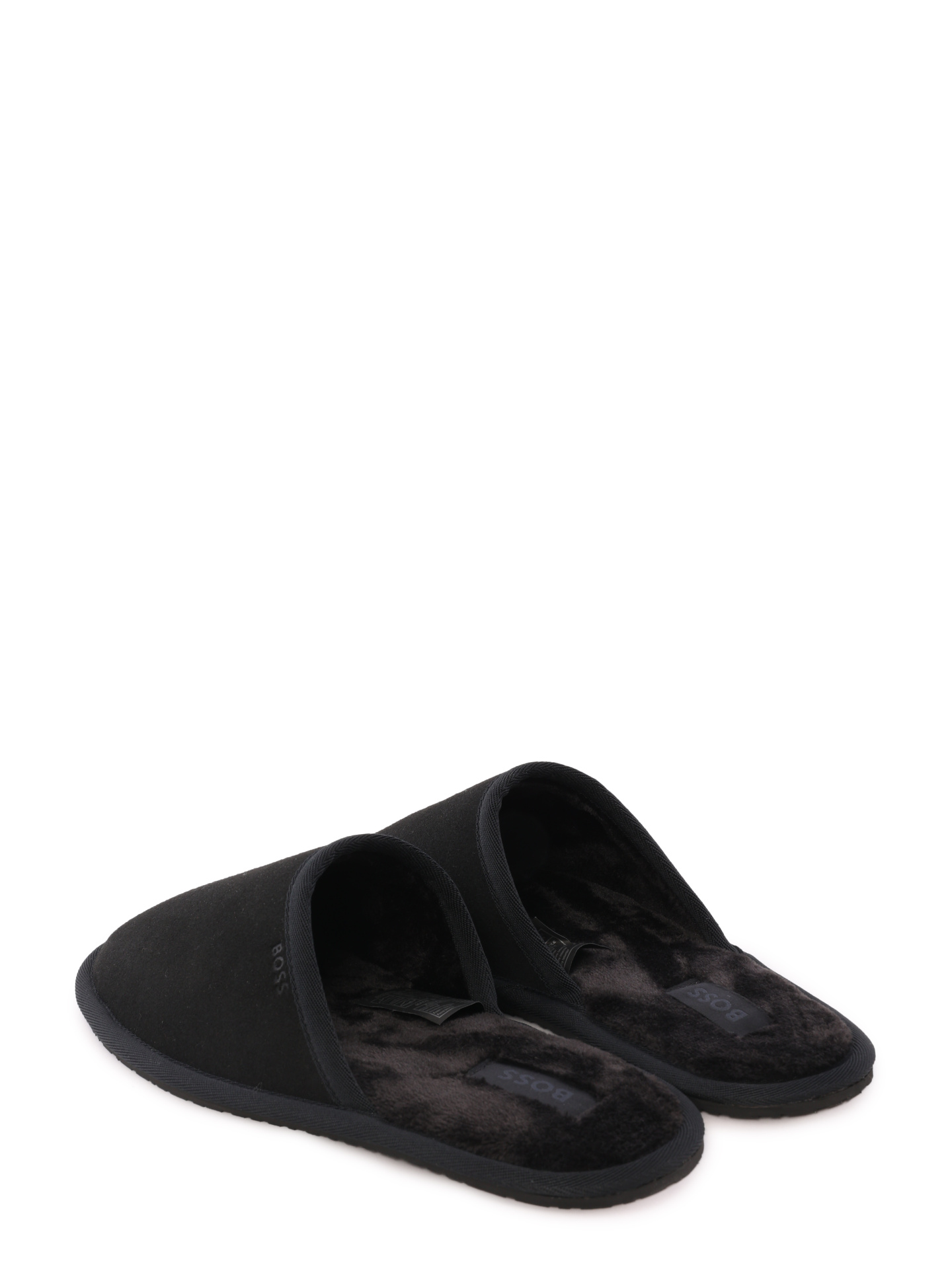 Тапки Boss 50503988 001 черные мужские из текстиля — купить в интернет-магазине Verdistore