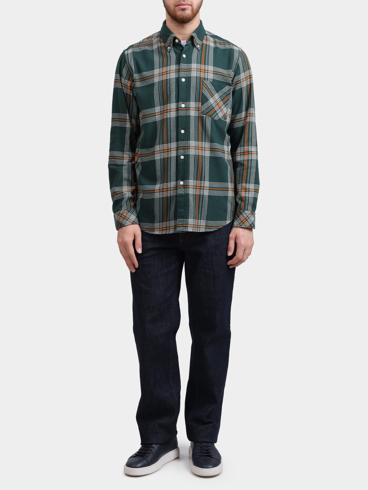 Рубашка Boss Rickert_M 10266304 мужская клетчатая — купить в интернет-магазине Verdistore