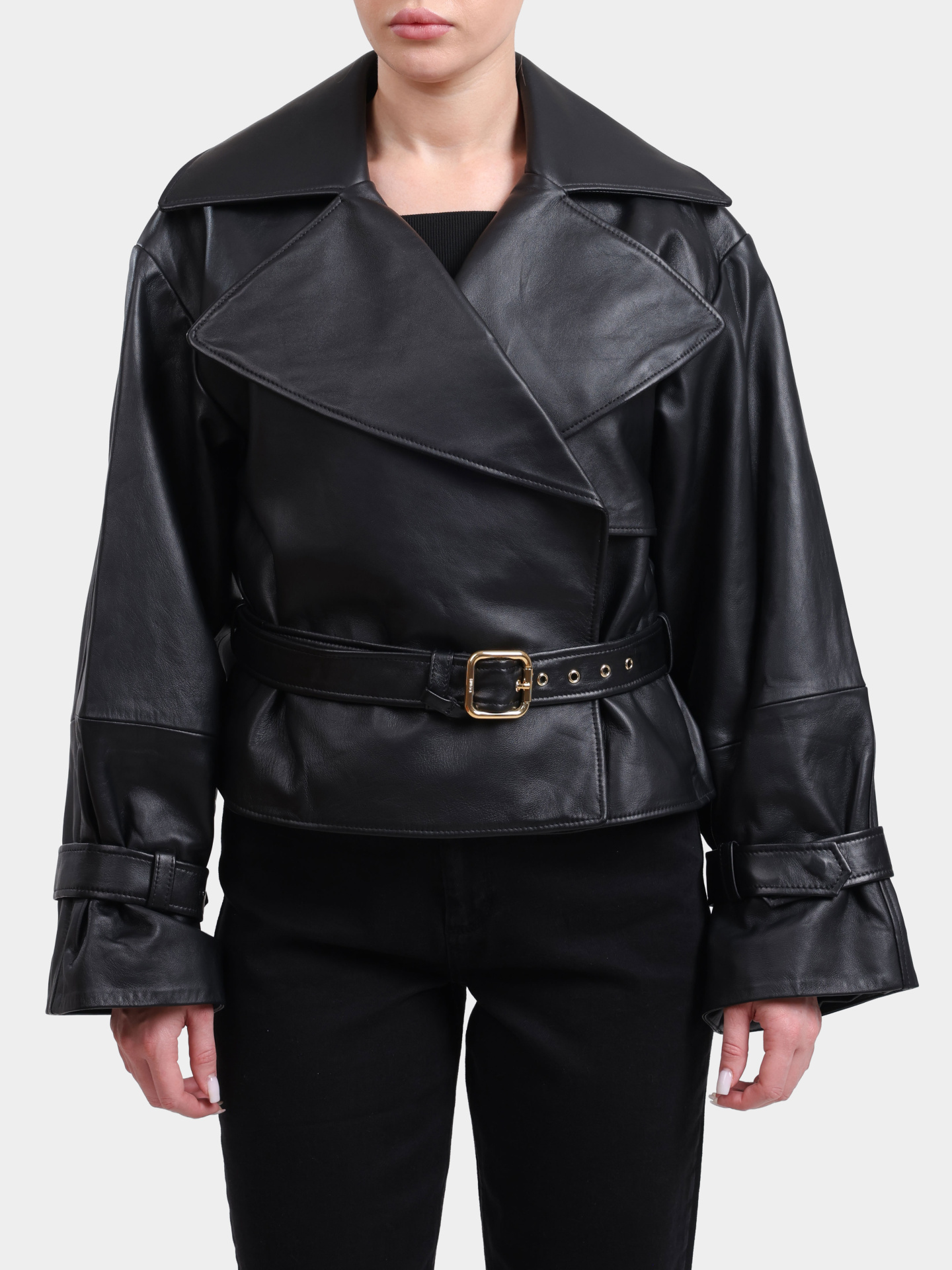 Куртка Hugo 50560068 001 кожаная женская — купить в интернет-магазине Verdistore