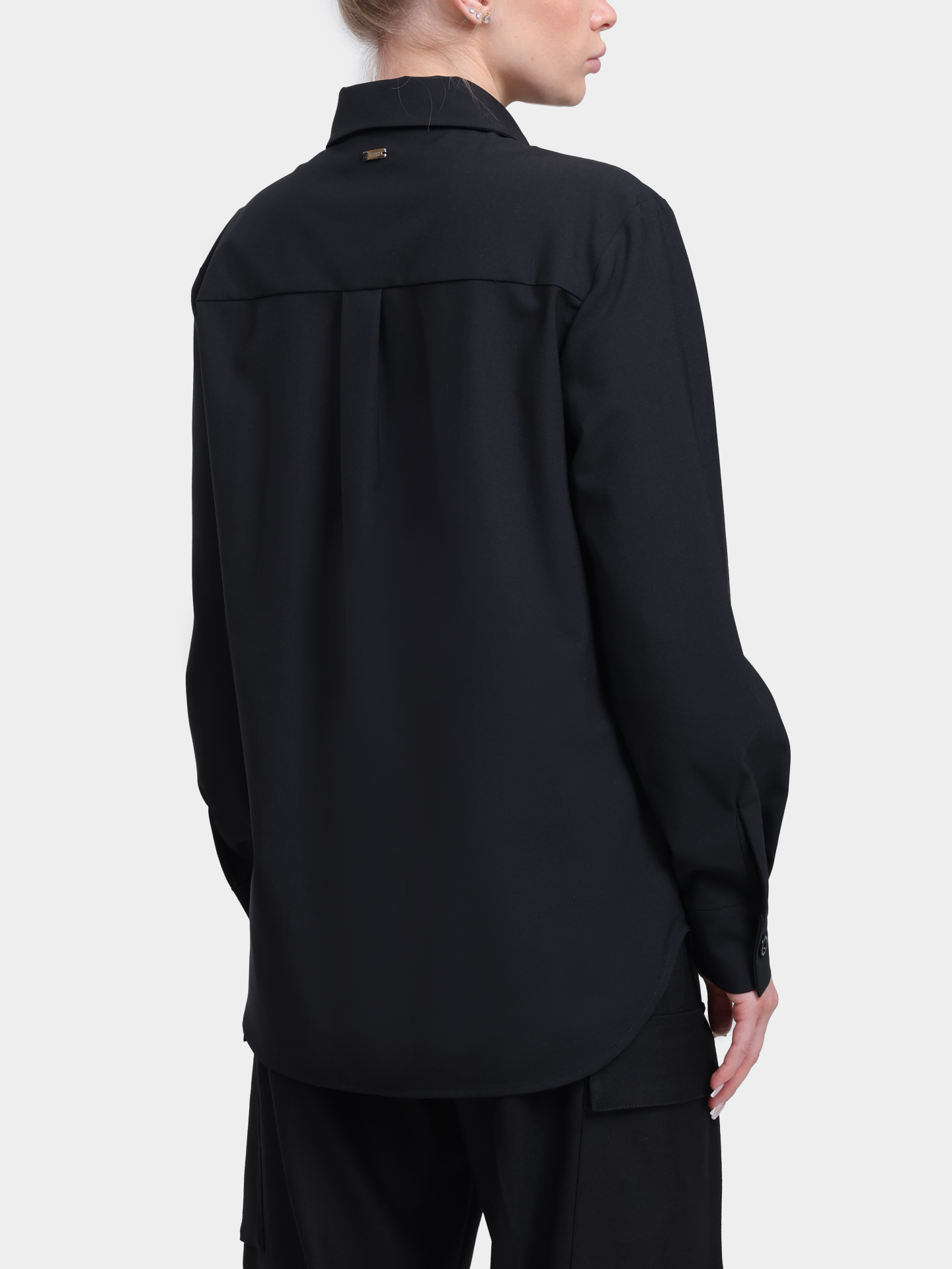 Рубашка Herno CM000048D 12808 9300 черная женская — купить в интернет-магазине Verdistore
