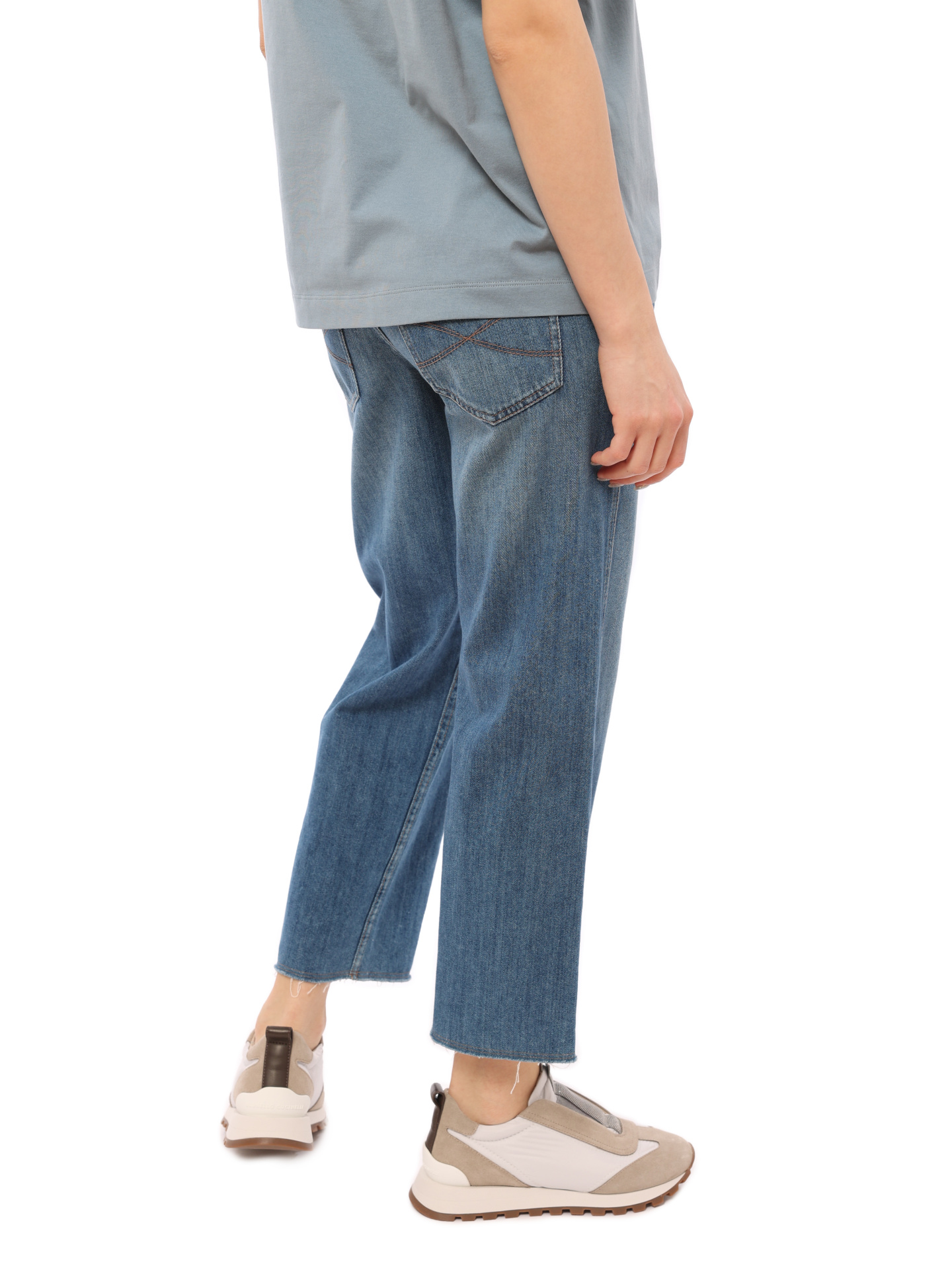 Джинсы Brunello Cucinelli M0H72P5287 широкие женские — купить в интернет-магазине Verdistore