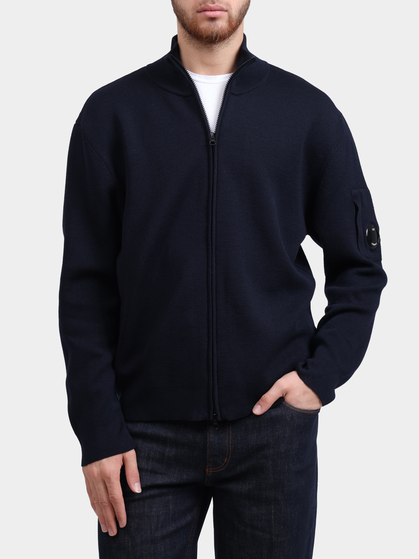 Кардиган C.P. Company 19CMKN202A мужской на молнии — купить в интернет-магазине Verdistore