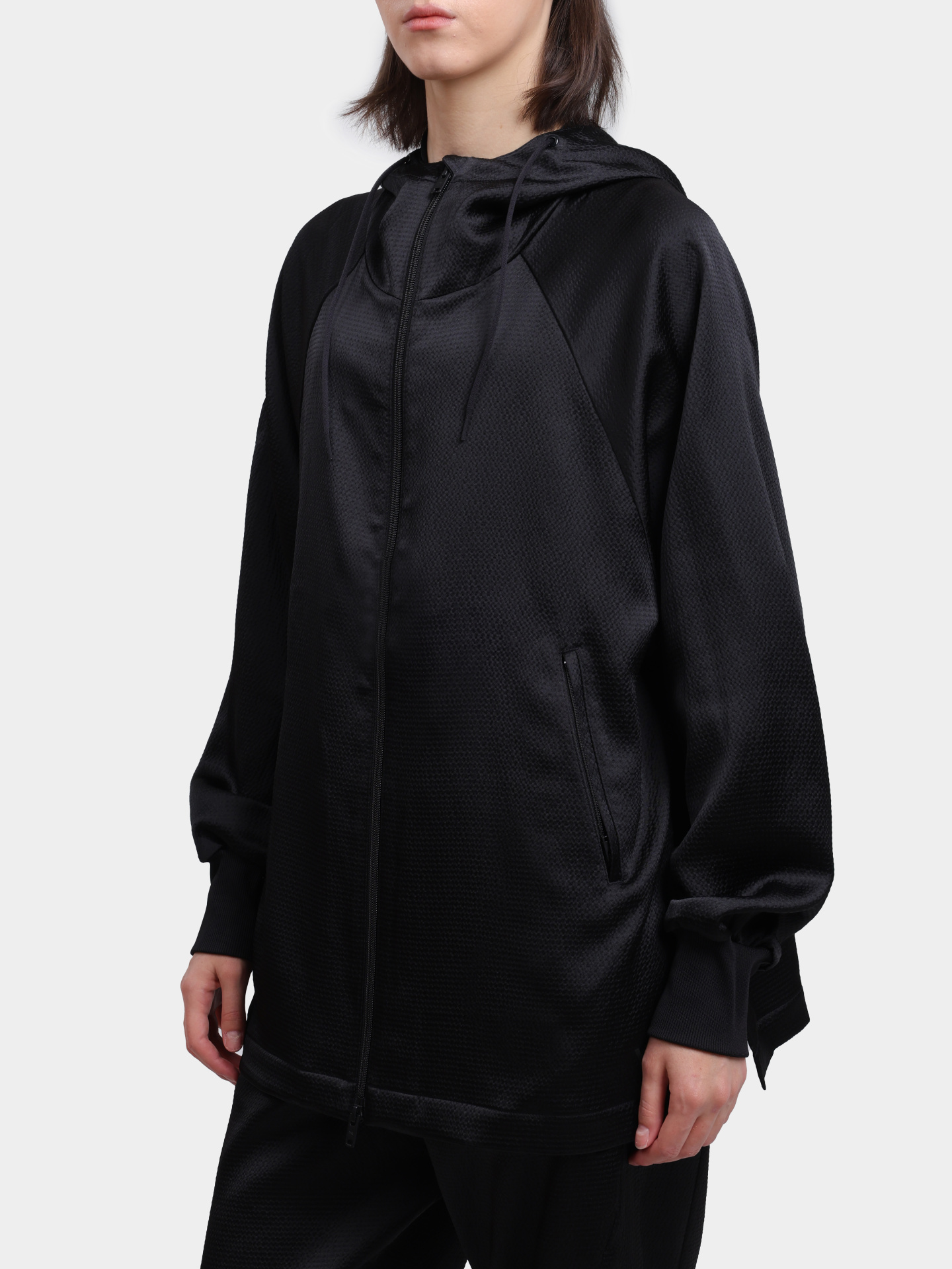 Куртка Y-3 IN4396 черная женская с капюшоном — купить в интернет-магазине Verdistore
