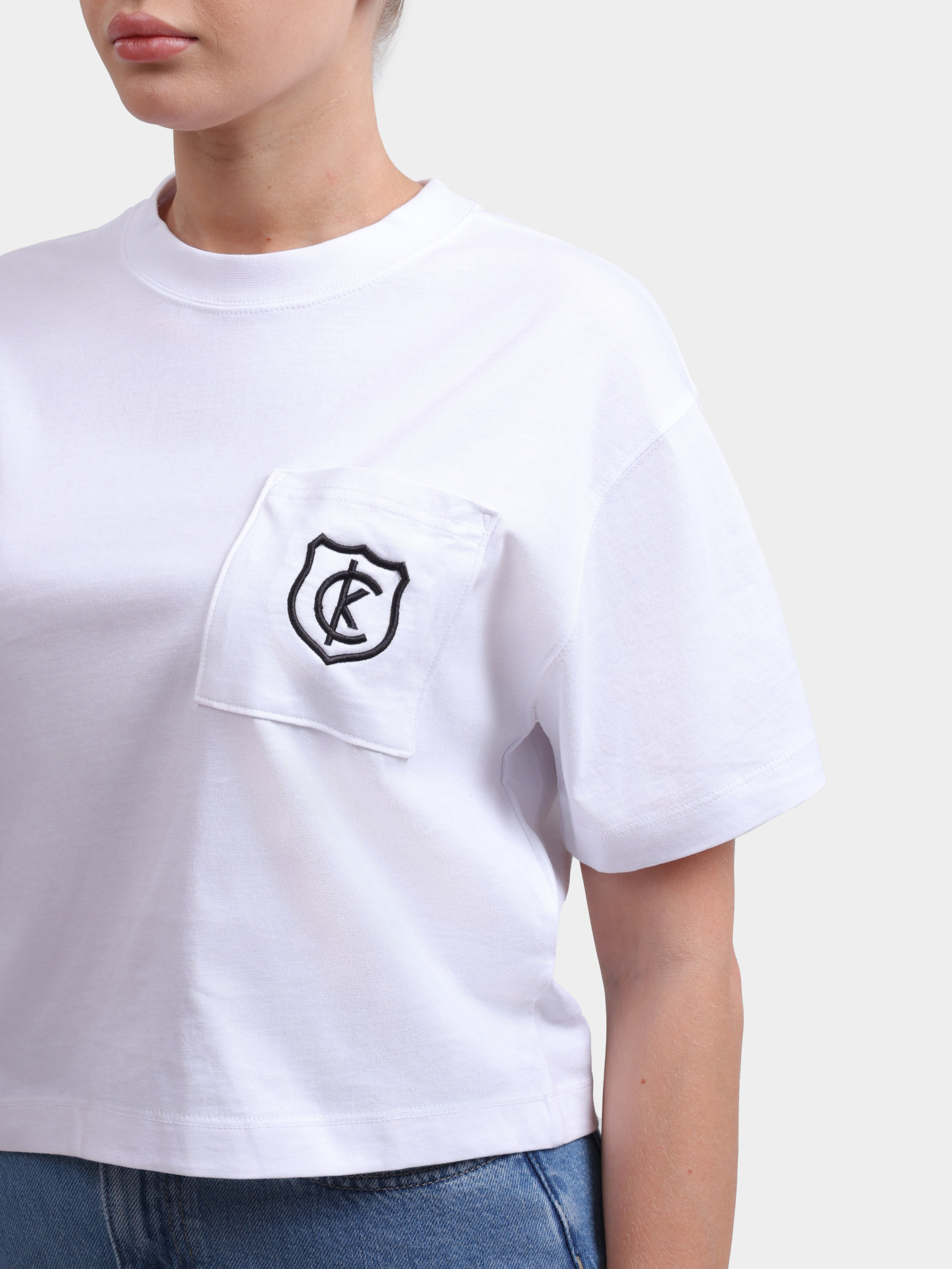 Футболка Calvin Klein Jeans LV047B847G YAA хлопковая женская — купить в интернет-магазине Verdistore