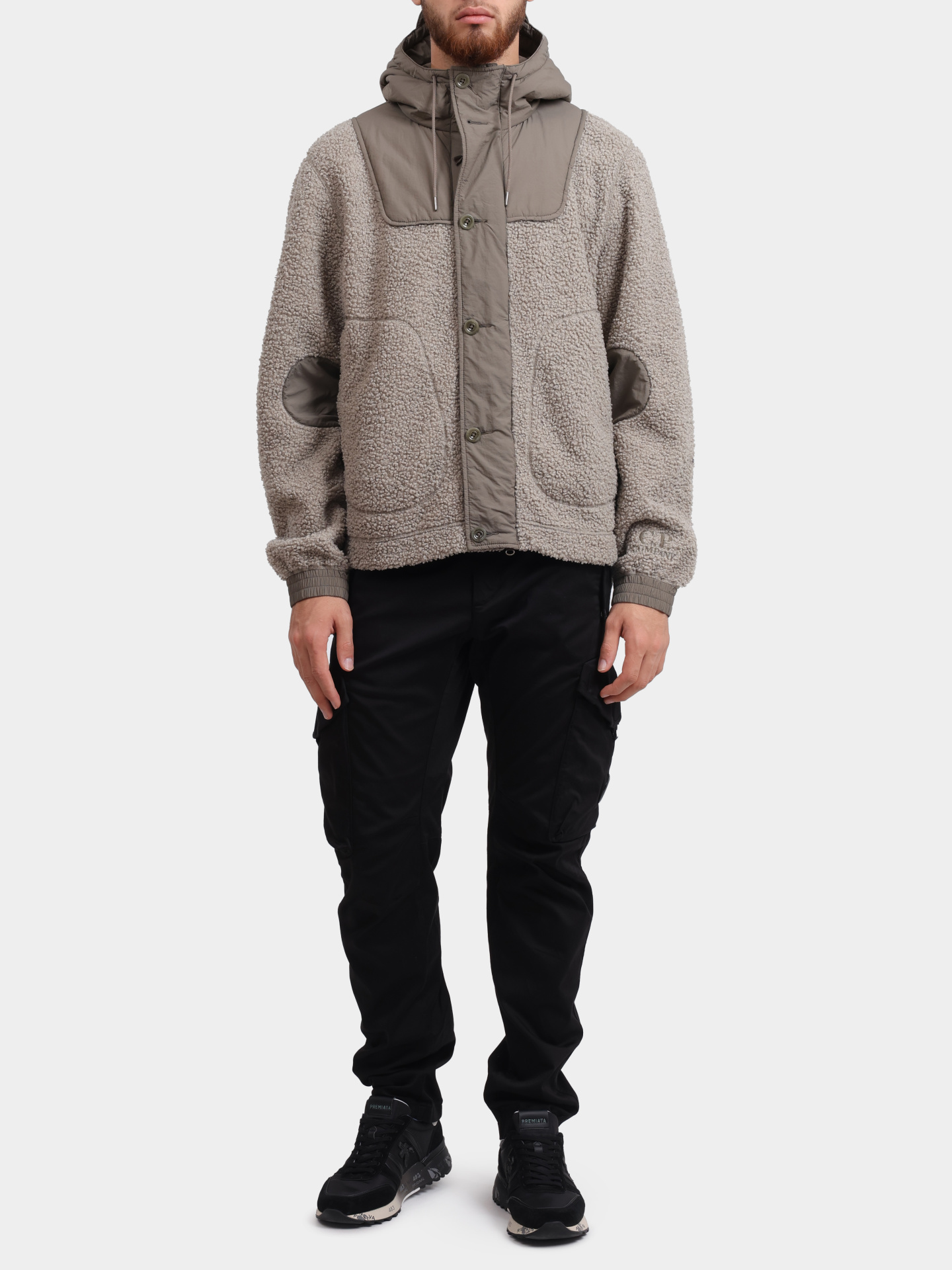 Куртка C.P. Company 17CMOW102A 110163M 327 хаки мужская из экомеха — купить в интернет-магазине Verdistore