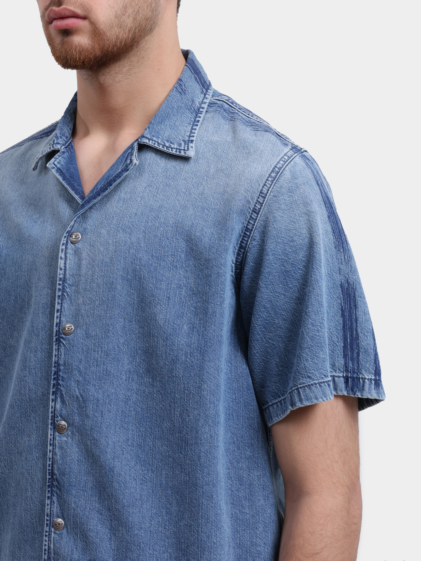 Рубашка Diesel A217330CECC01 джинсовая мужская — купить в интернет-магазине Verdistore