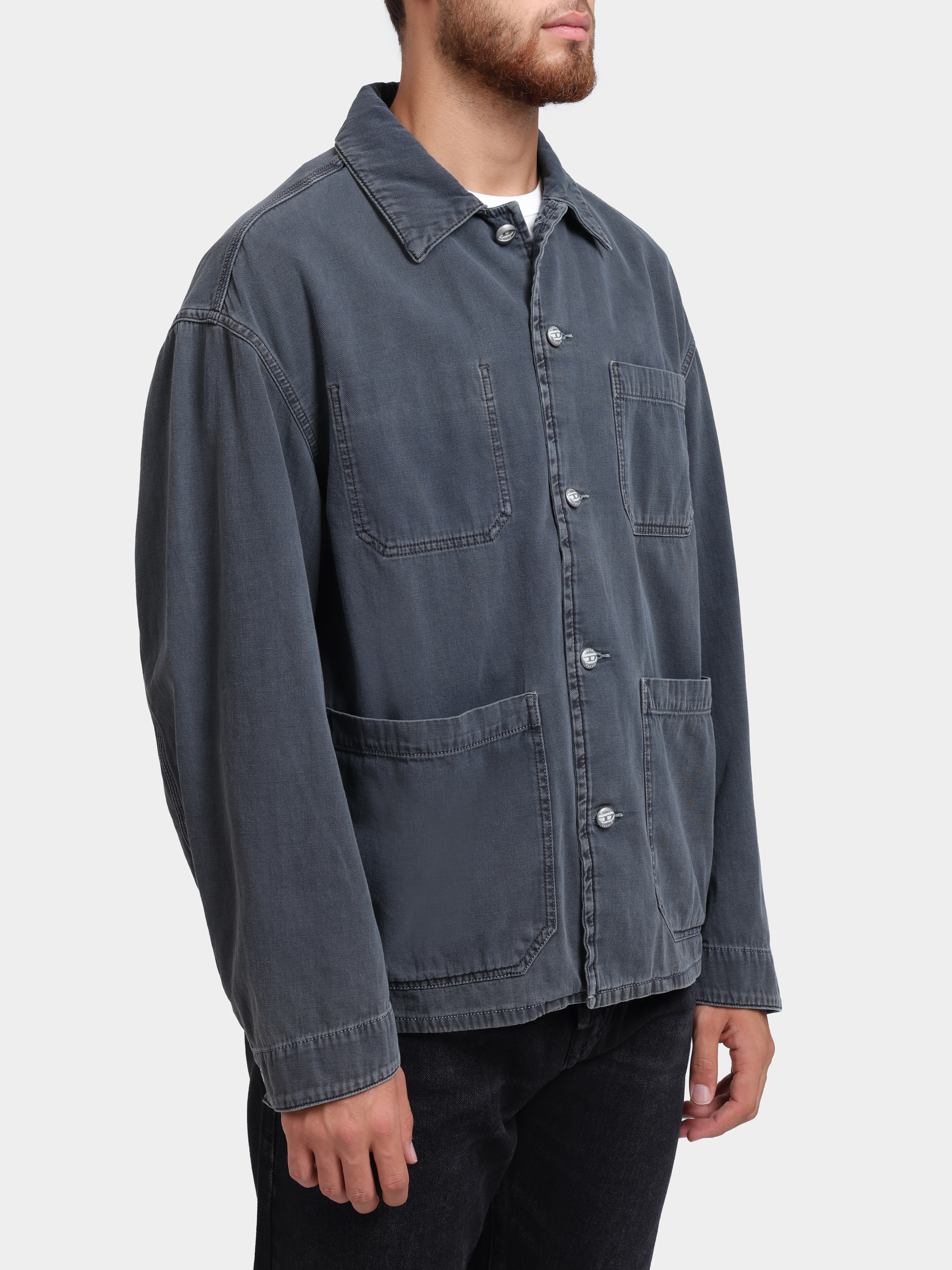 Куртка Diesel A19260068WR026 темно-серая мужская джинсовая — купить в интернет-магазине Verdistore
