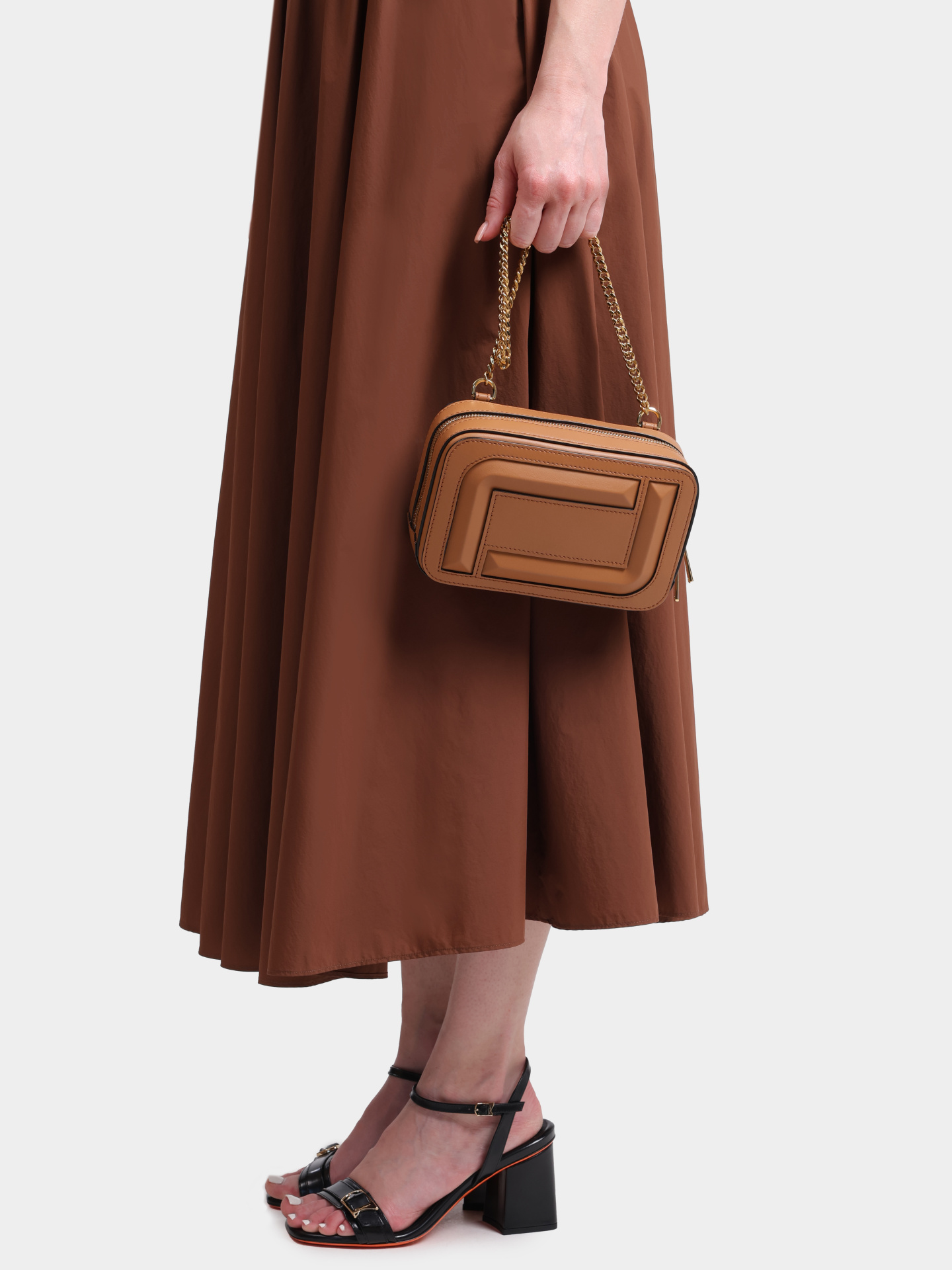 Сумка Lancel A13362 20 коричневая женская из кожи — купить в интернет-магазине Verdistore
